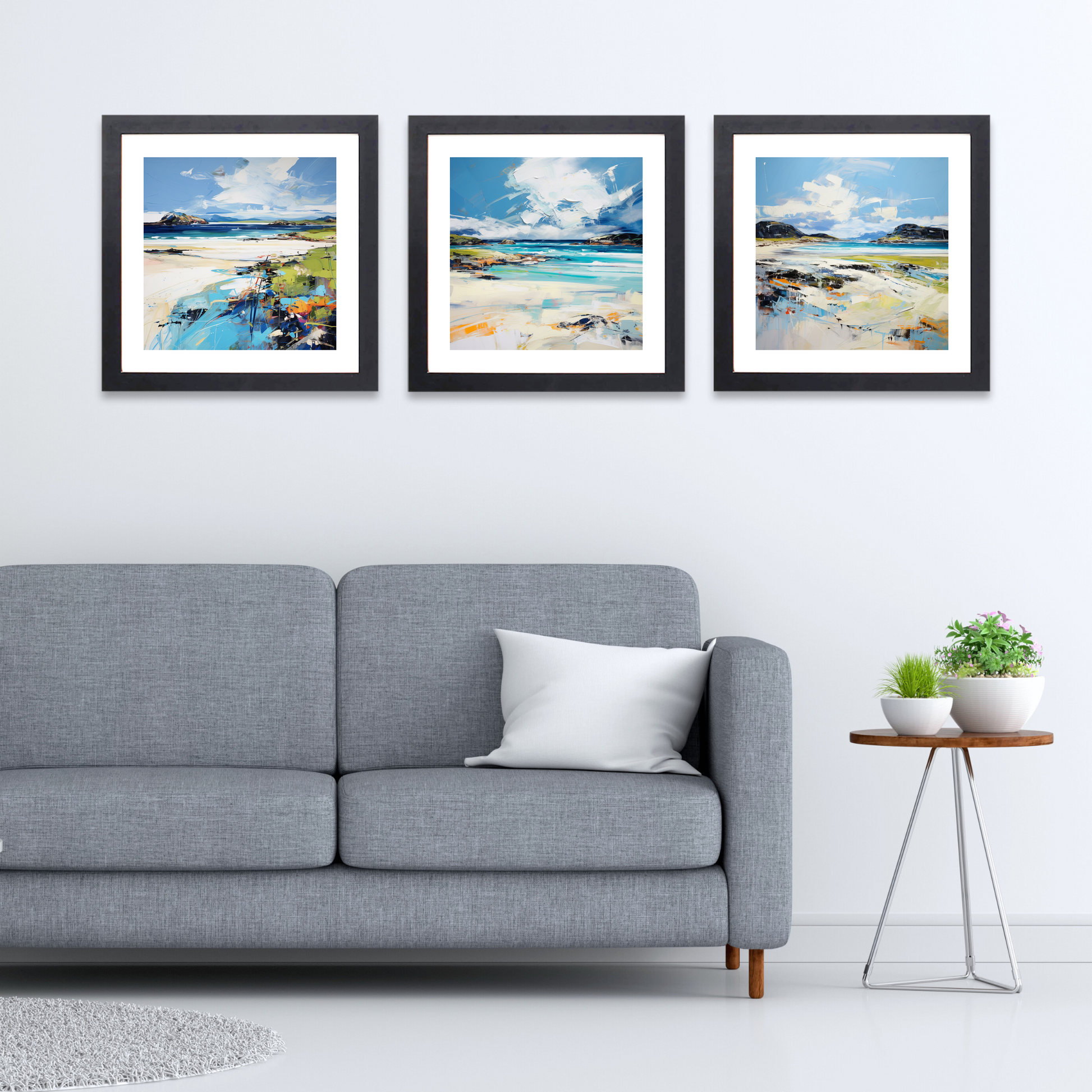 Black frame variant of Camusdarach Beach