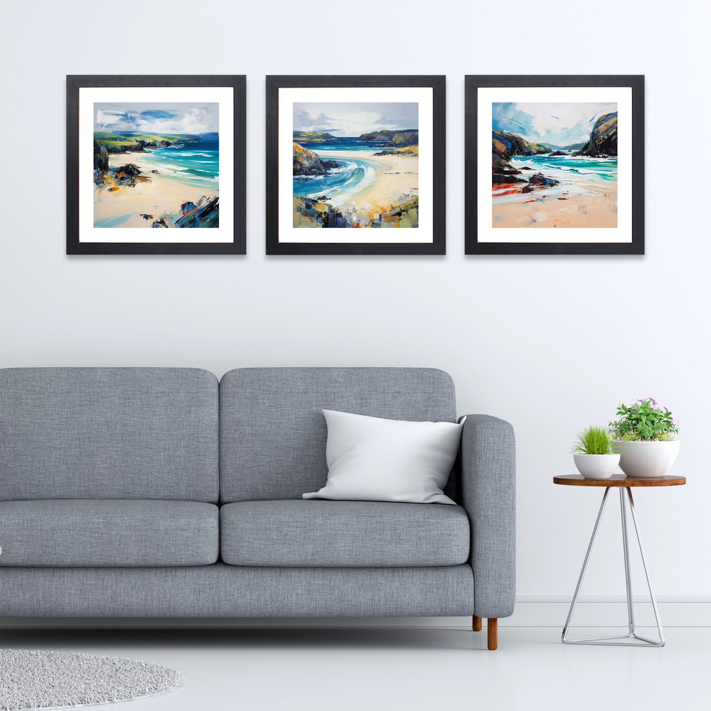 Black frame variant of Durness Beach, Sutherland