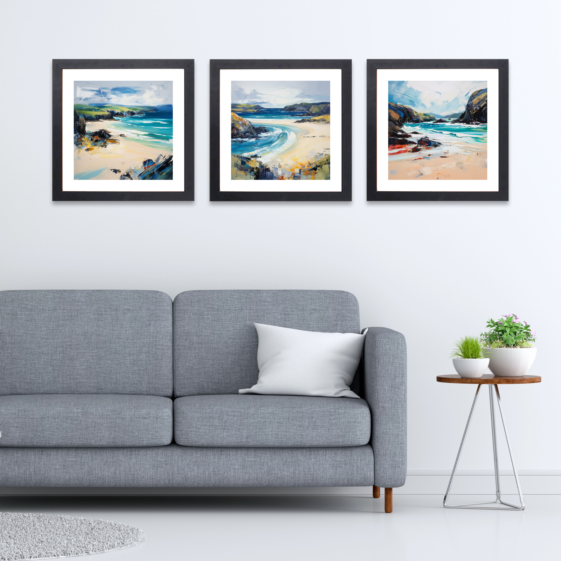 Black frame variant of Durness Beach, Sutherland