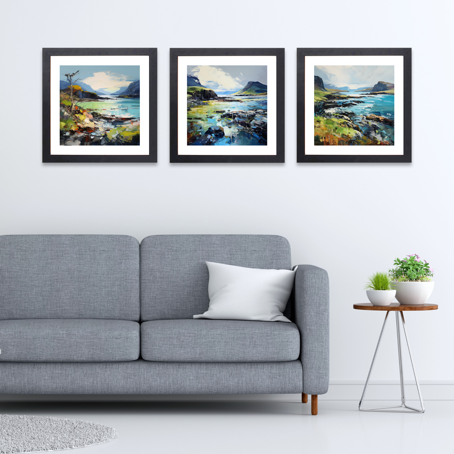 Black frame variant of Ardtun Bay, Isle of Mull