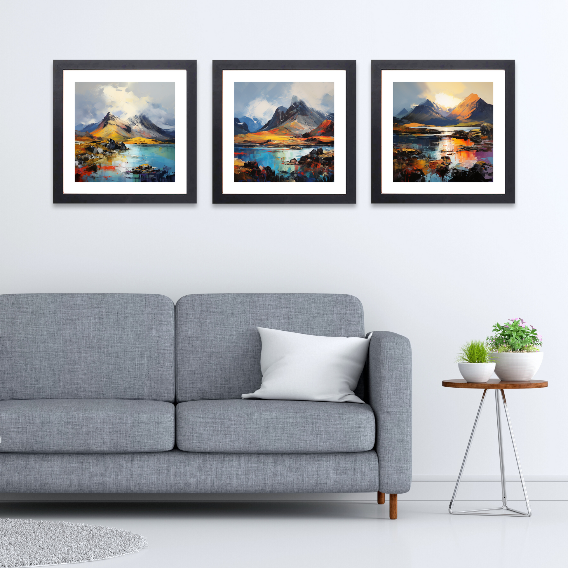 Black frame variant of The Cuillin, Isle of Skye