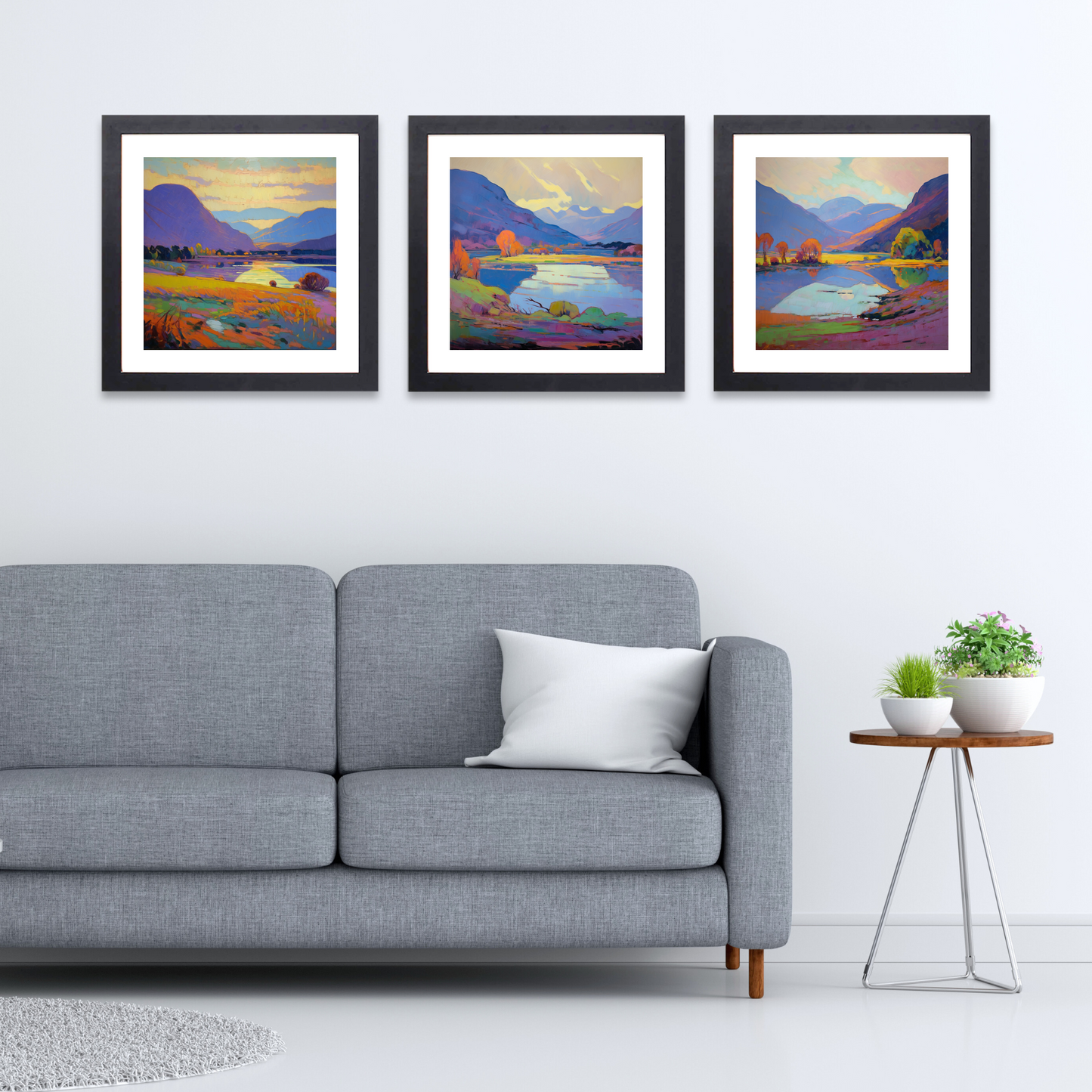 Black frame variant of Loch Leven, Highlands