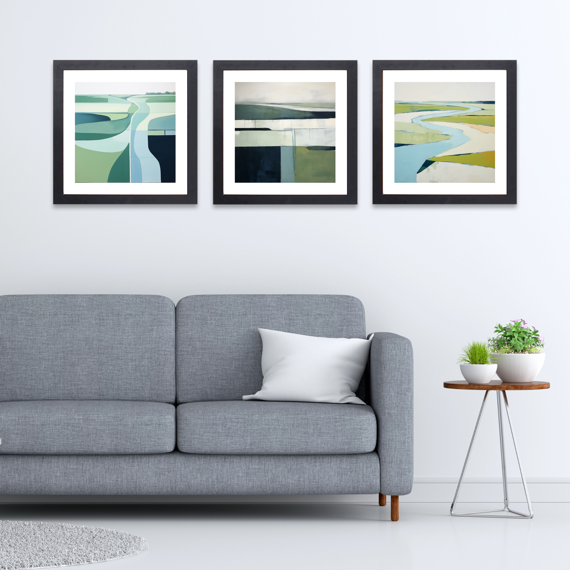 Black frame variant of River Lossie, Moray