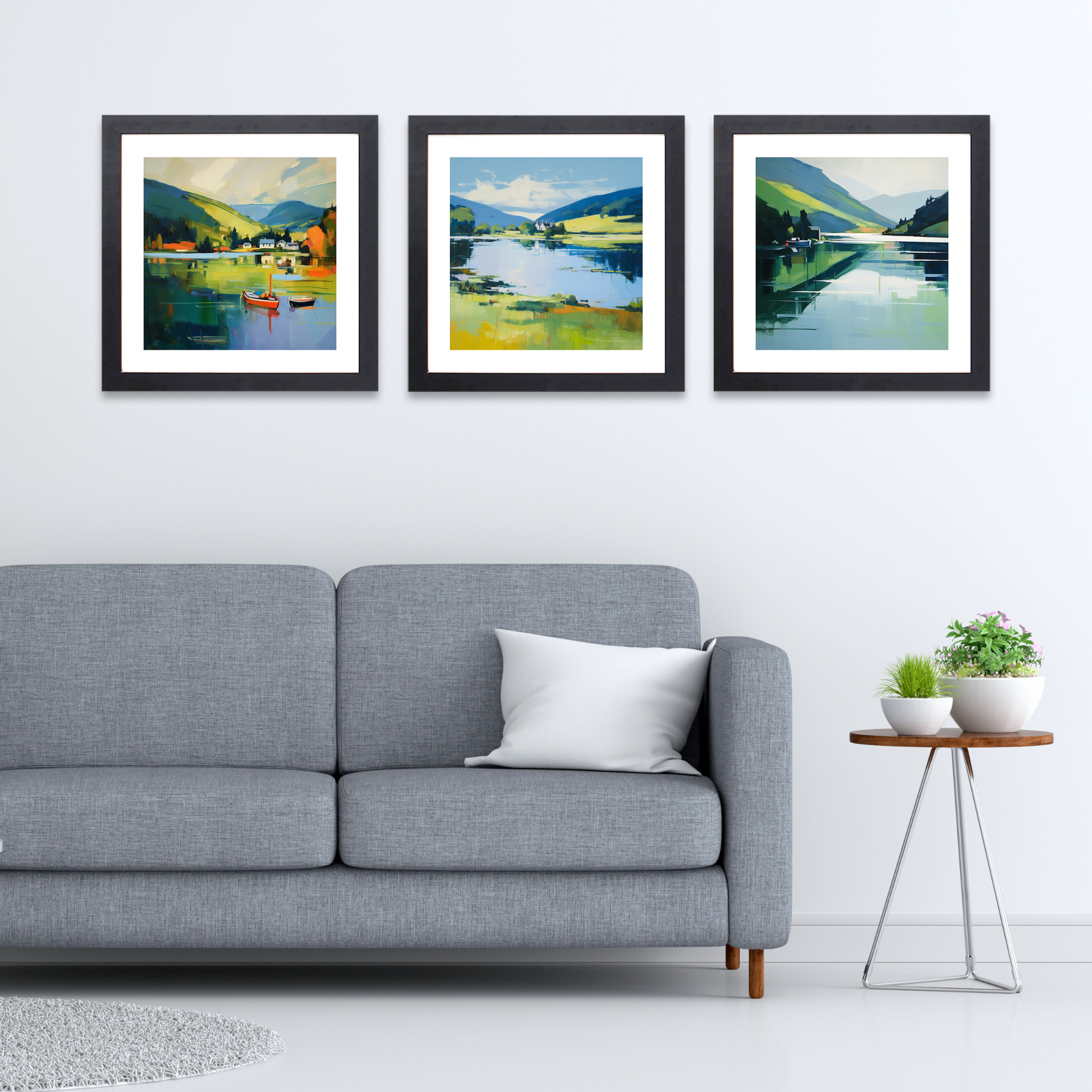 Black frame variant of Loch Tay, Perthshire