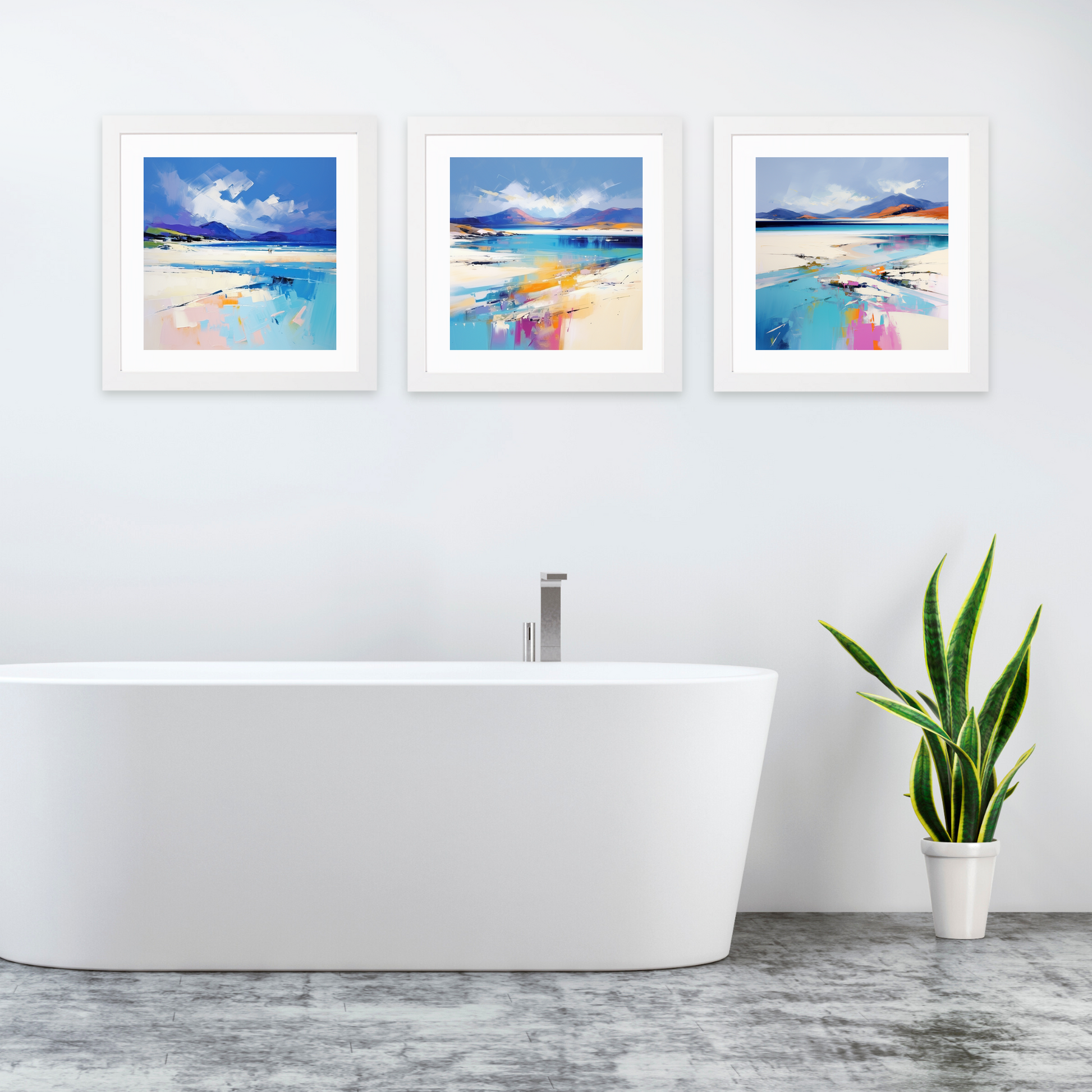 White frame variant of Luskentyre Beach, Isle of Harris