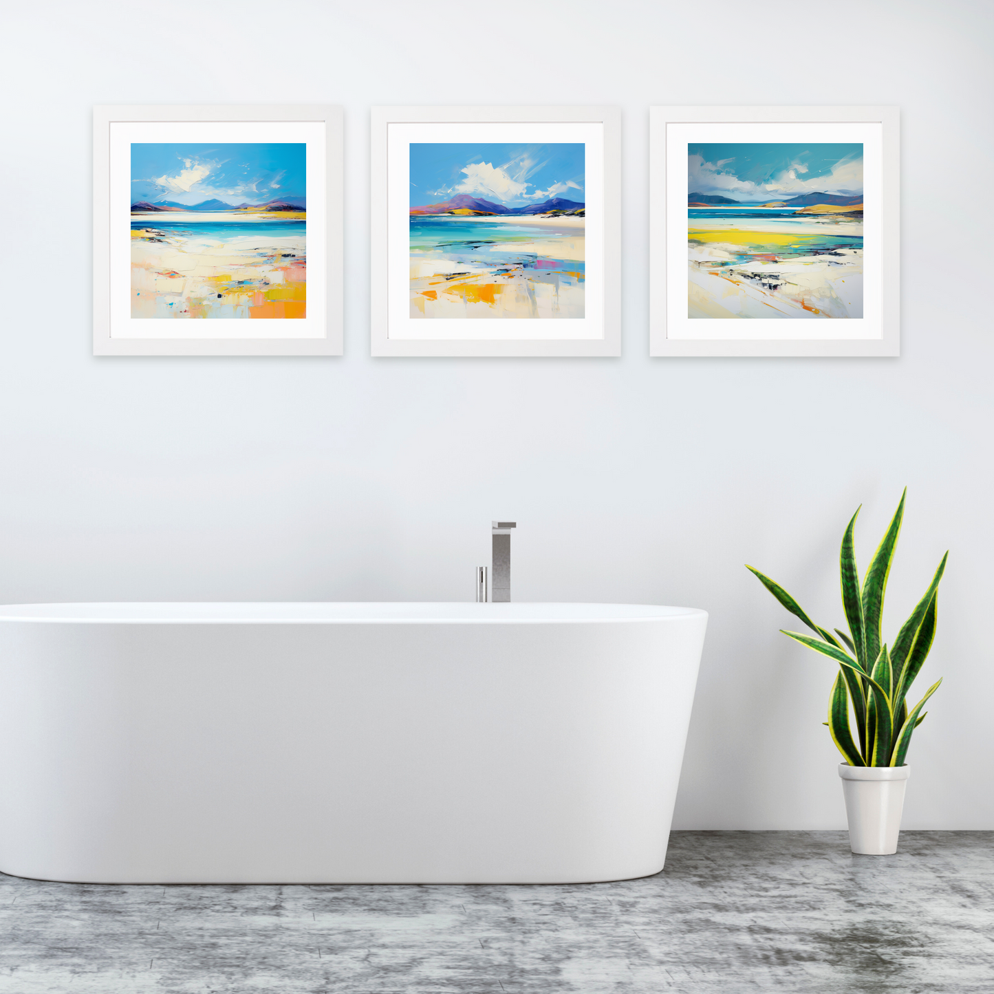 White frame variant of Luskentyre Beach, Isle of Harris