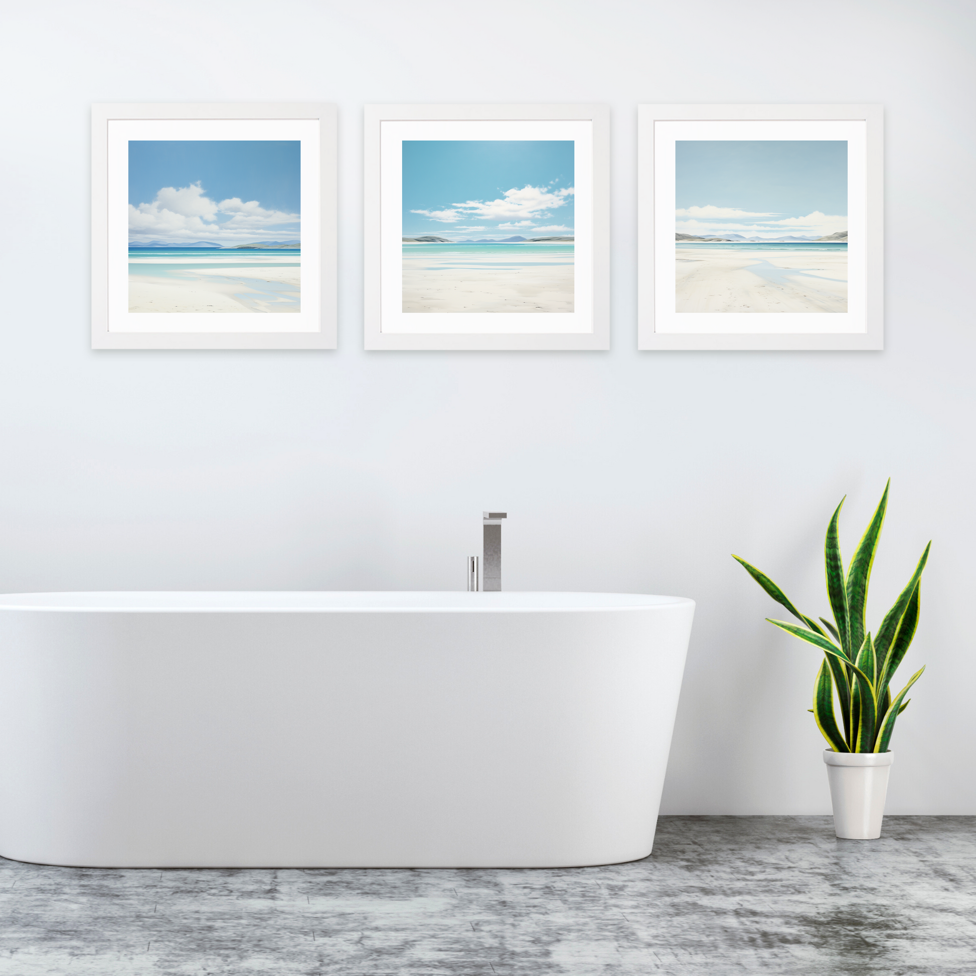 White frame variant of Luskentyre Beach, Isle of Harris