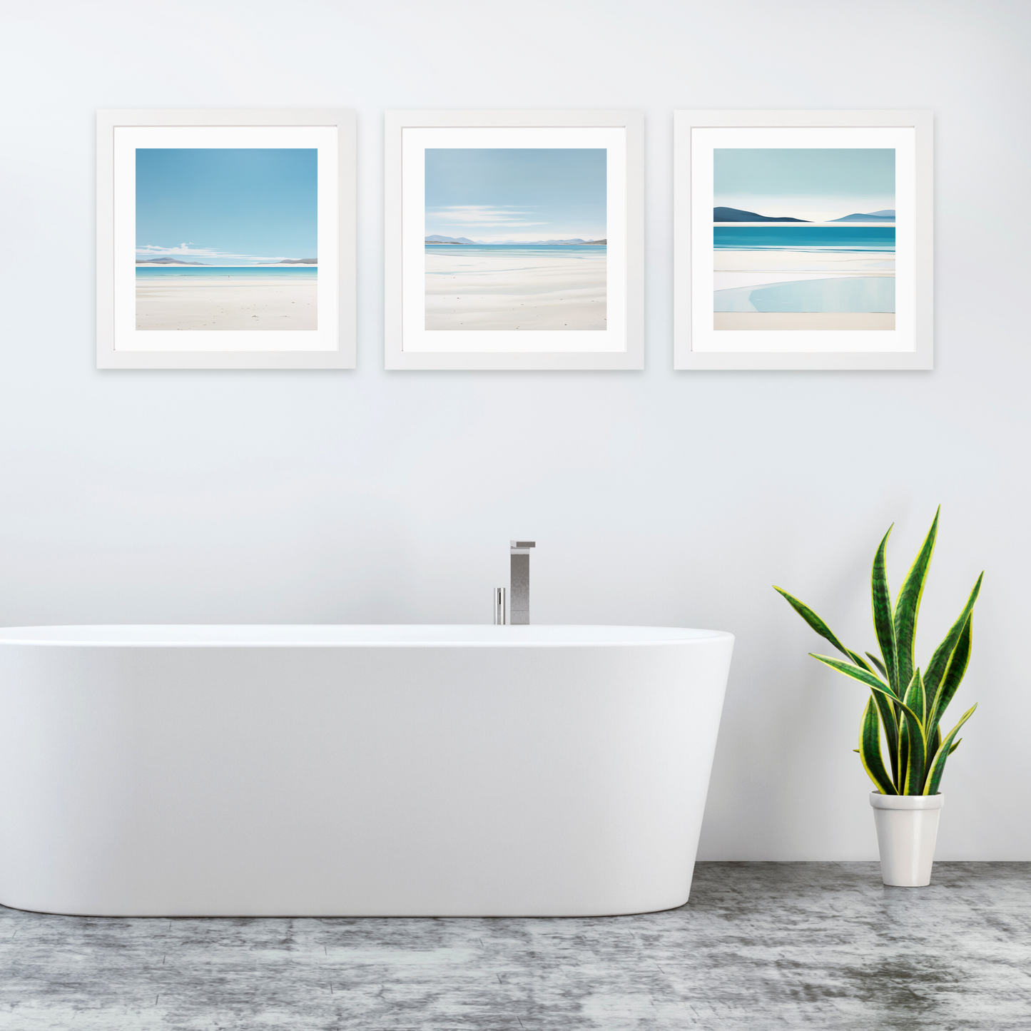 White frame variant of Luskentyre Beach, Isle of Harris