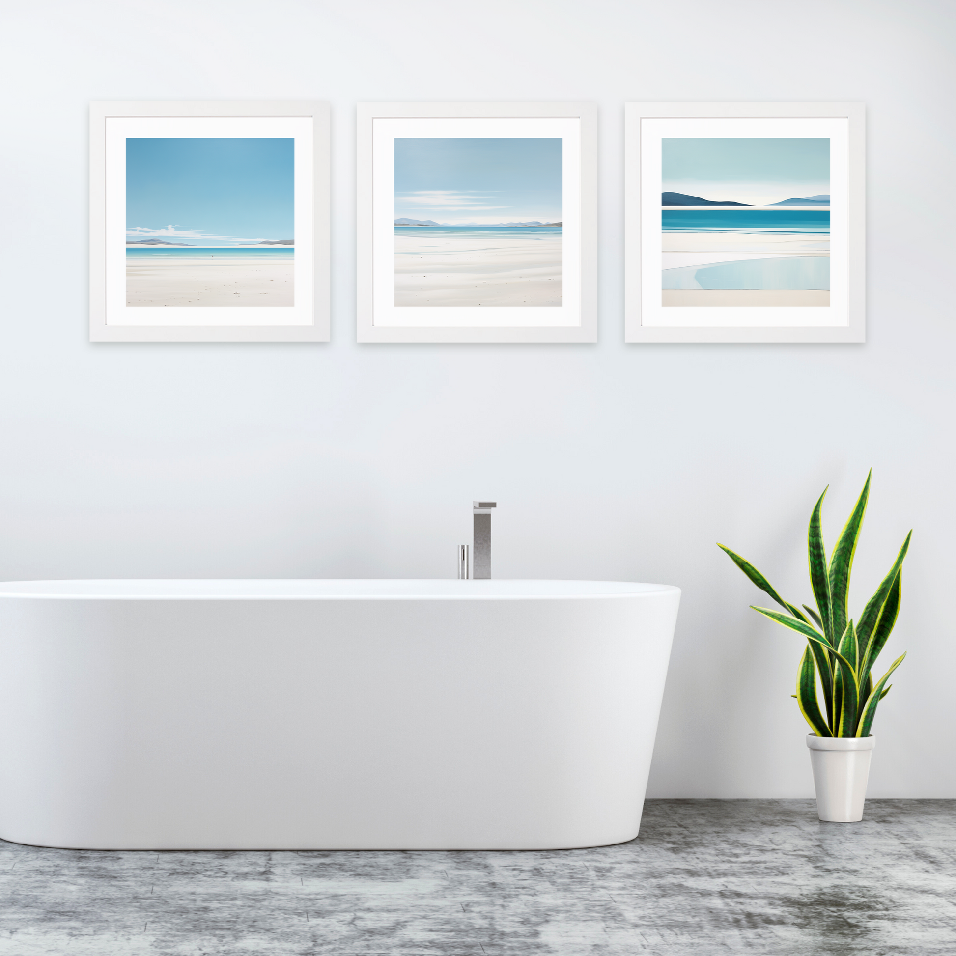 White frame variant of Luskentyre Beach, Isle of Harris