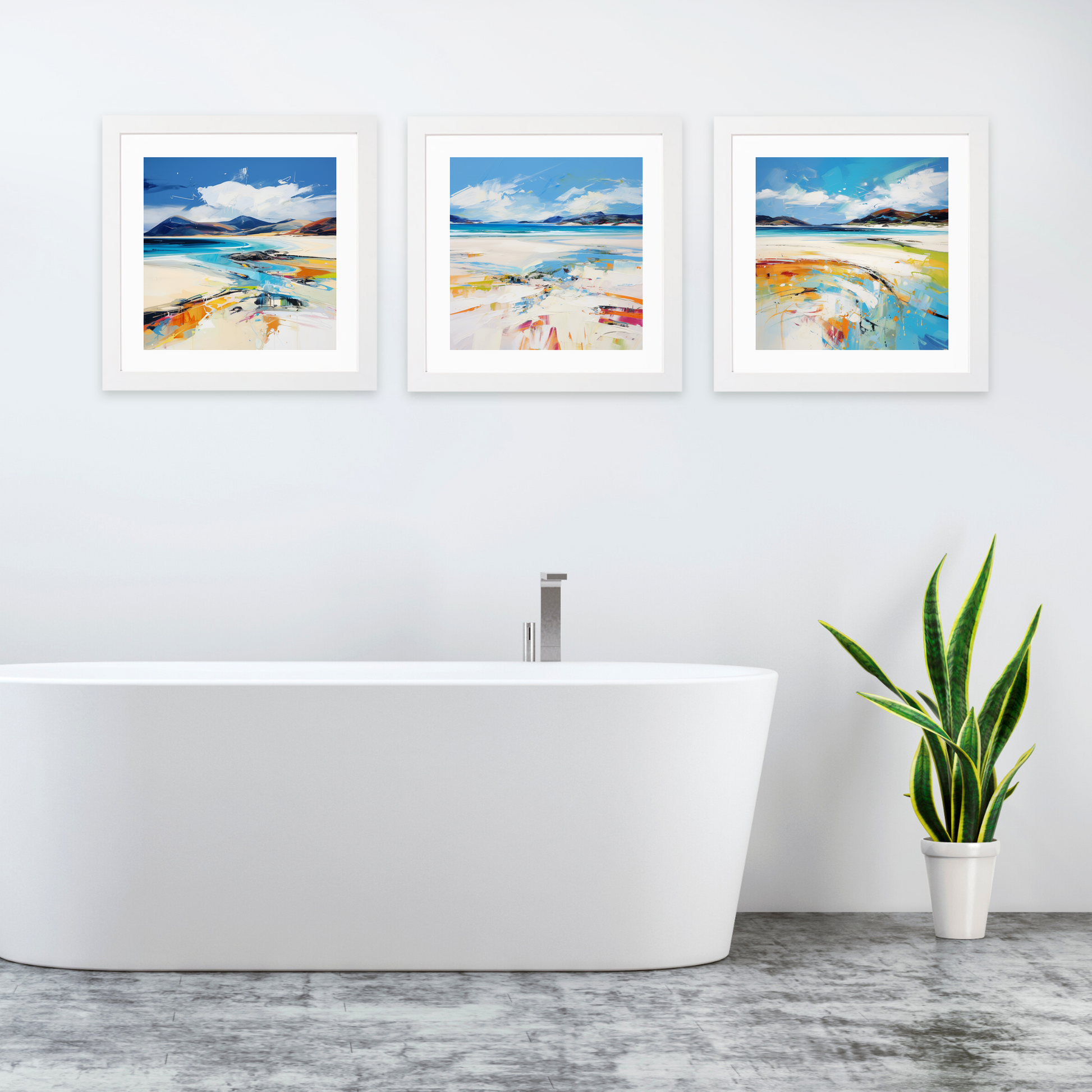 White frame variant of Luskentyre Beach, Isle of Harris