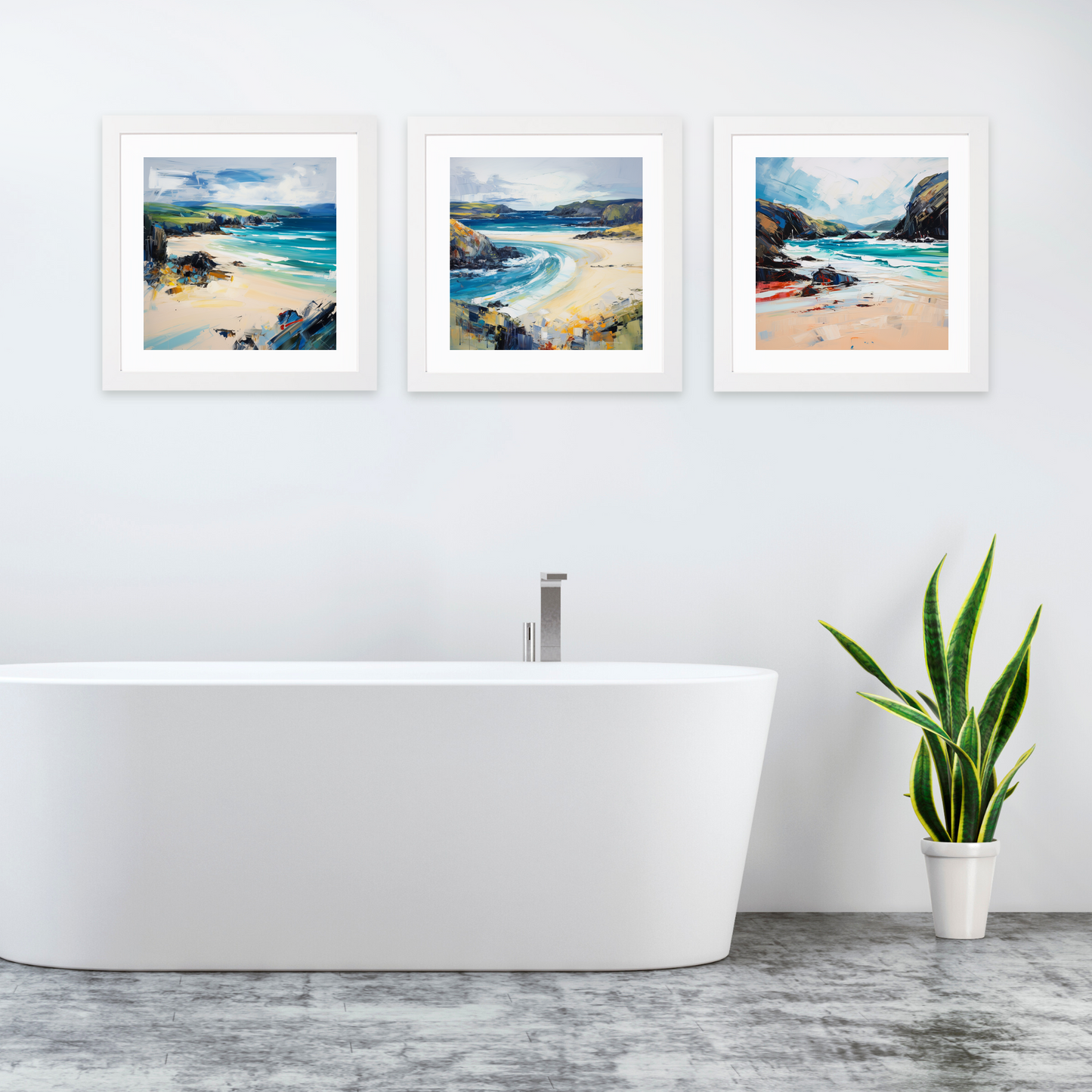 White frame variant of Durness Beach, Sutherland