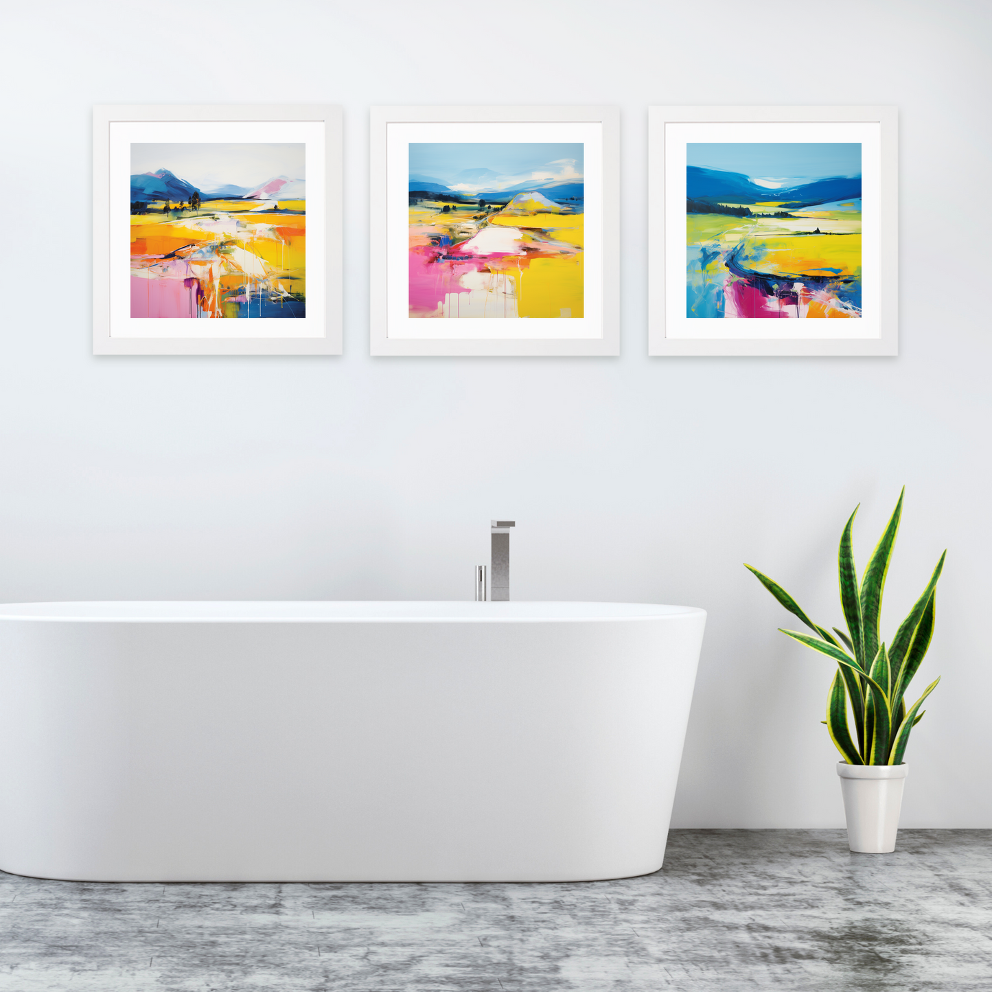 White frame variant of Glenlivet, Moray in summer