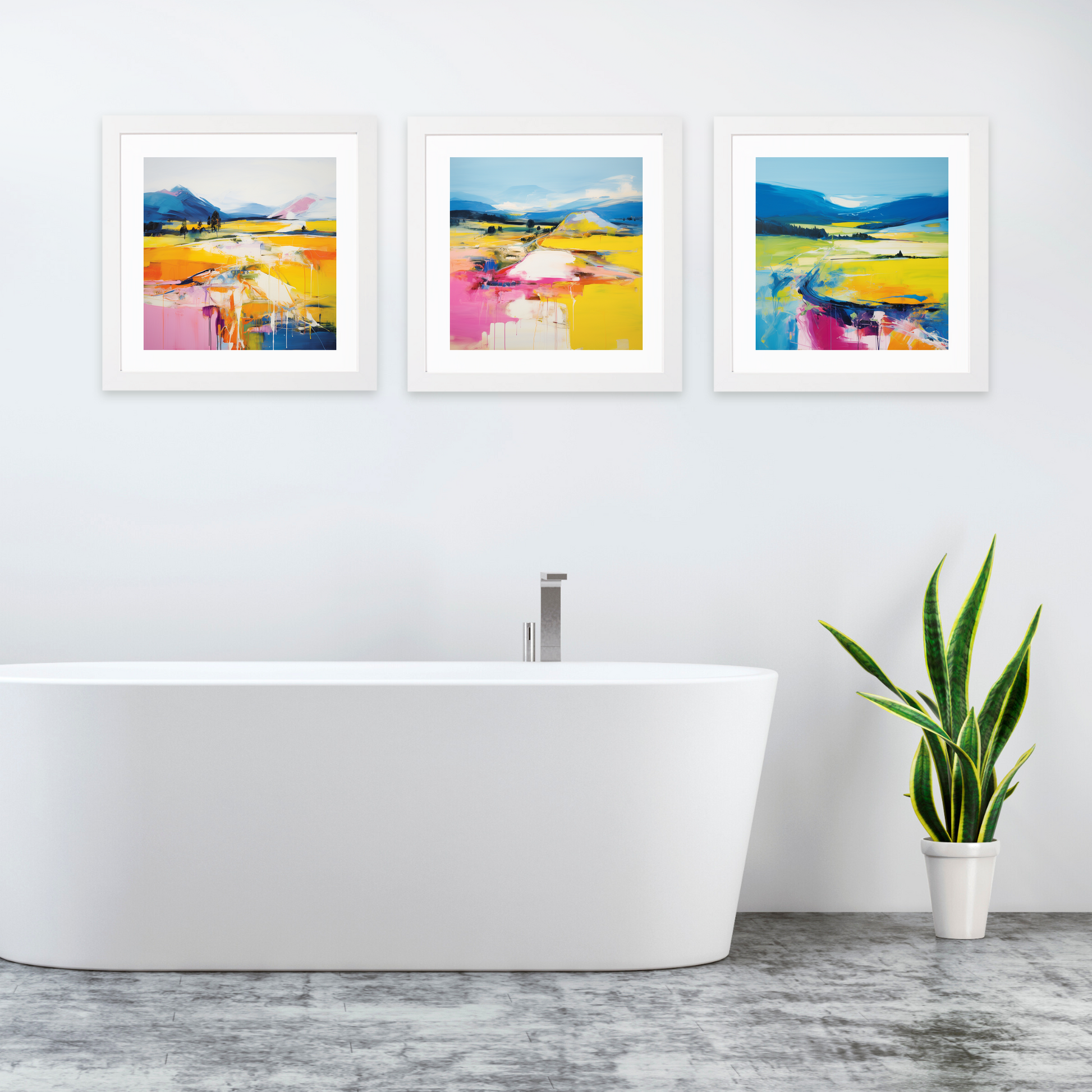 White frame variant of Glenlivet, Moray in summer