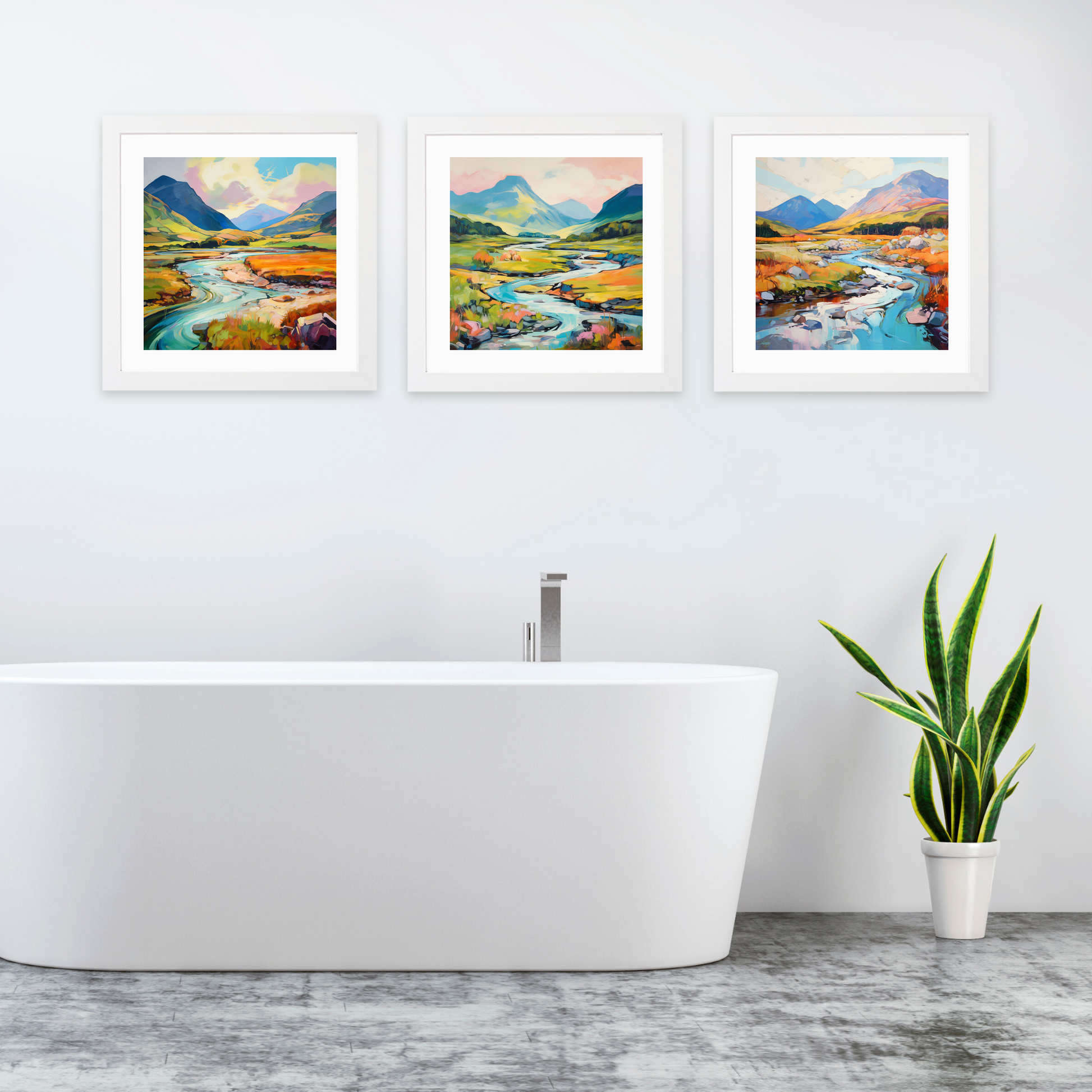 White frame variant of Glen Sannox, Isle of Arran in summer