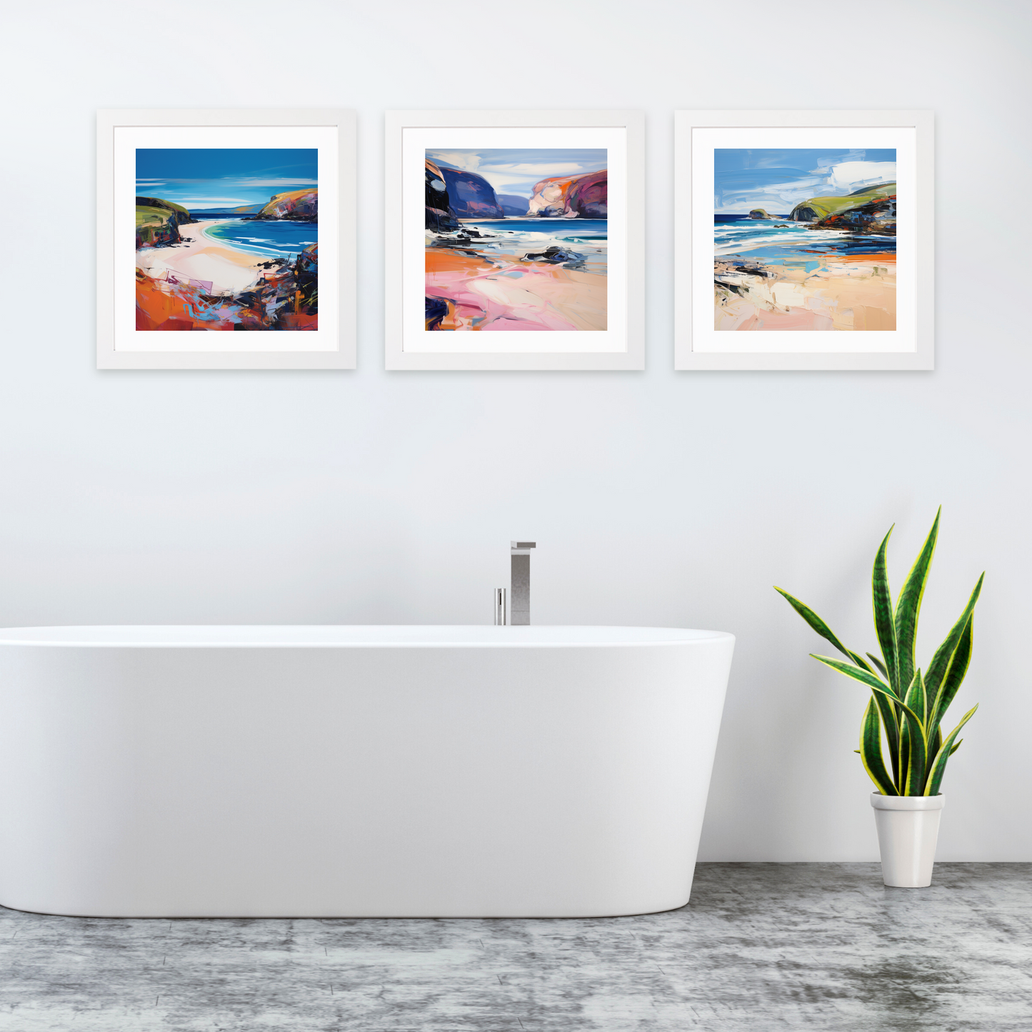 White frame variant of Sandwood Bay, Sutherland