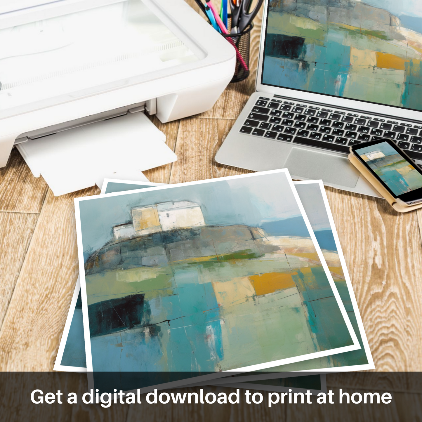 Castle Tioram Reimagined: An Abstract Impressionist Journey