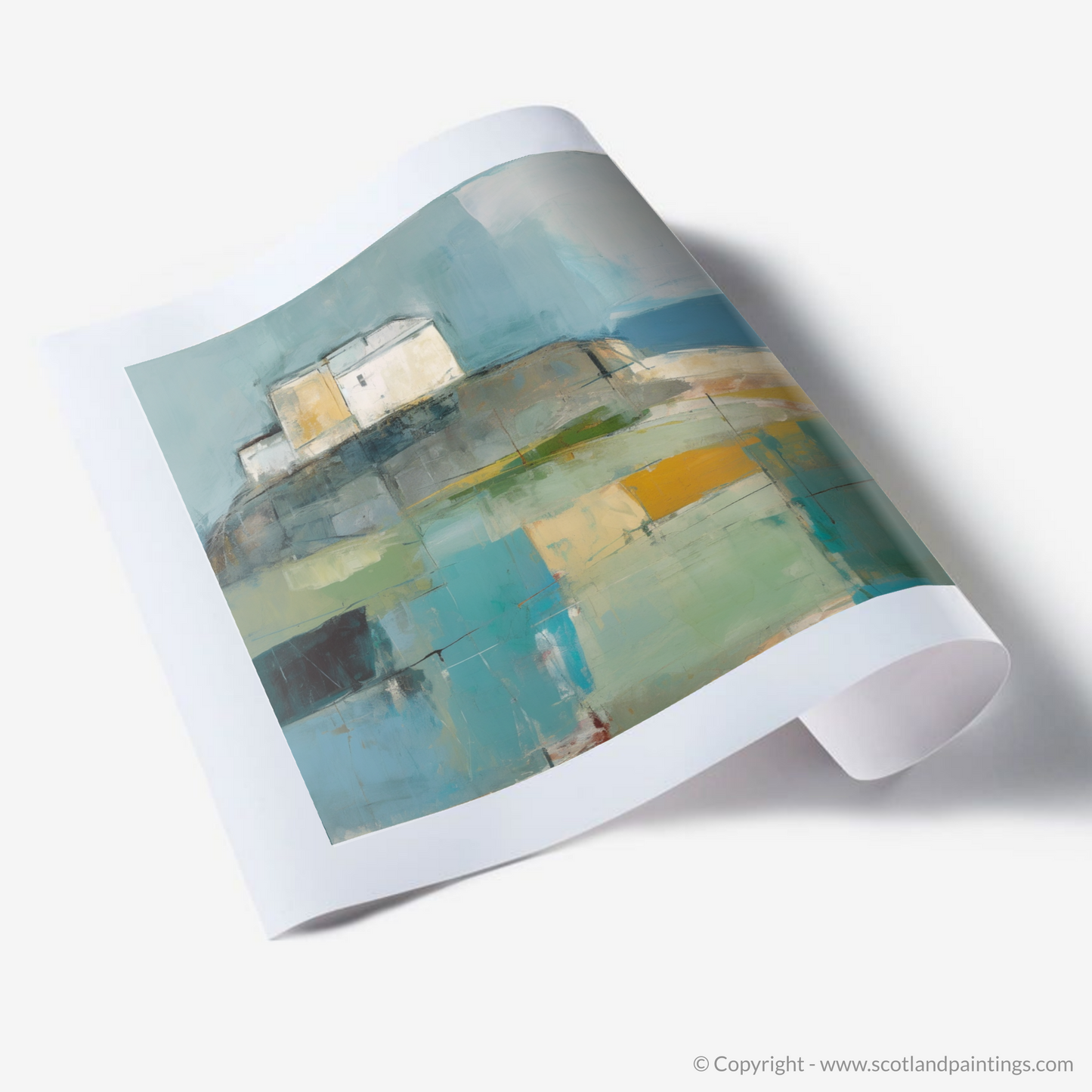 Castle Tioram Reimagined: An Abstract Impressionist Journey