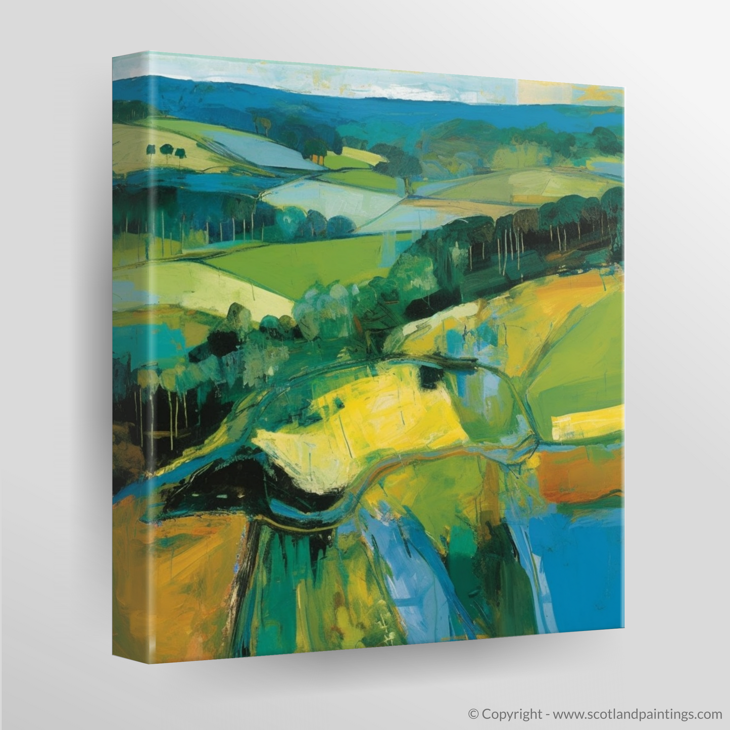 Whispers of Glen Nant: An Abstract Impression of Scottish Wilderness