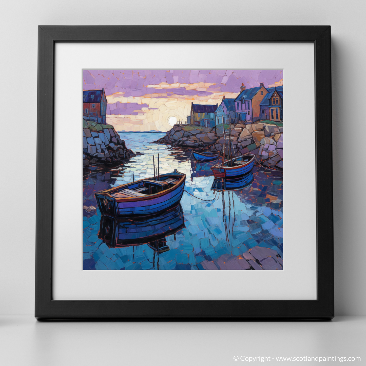 Dusk at Cove Harbour: A Modern Impressionist Escape