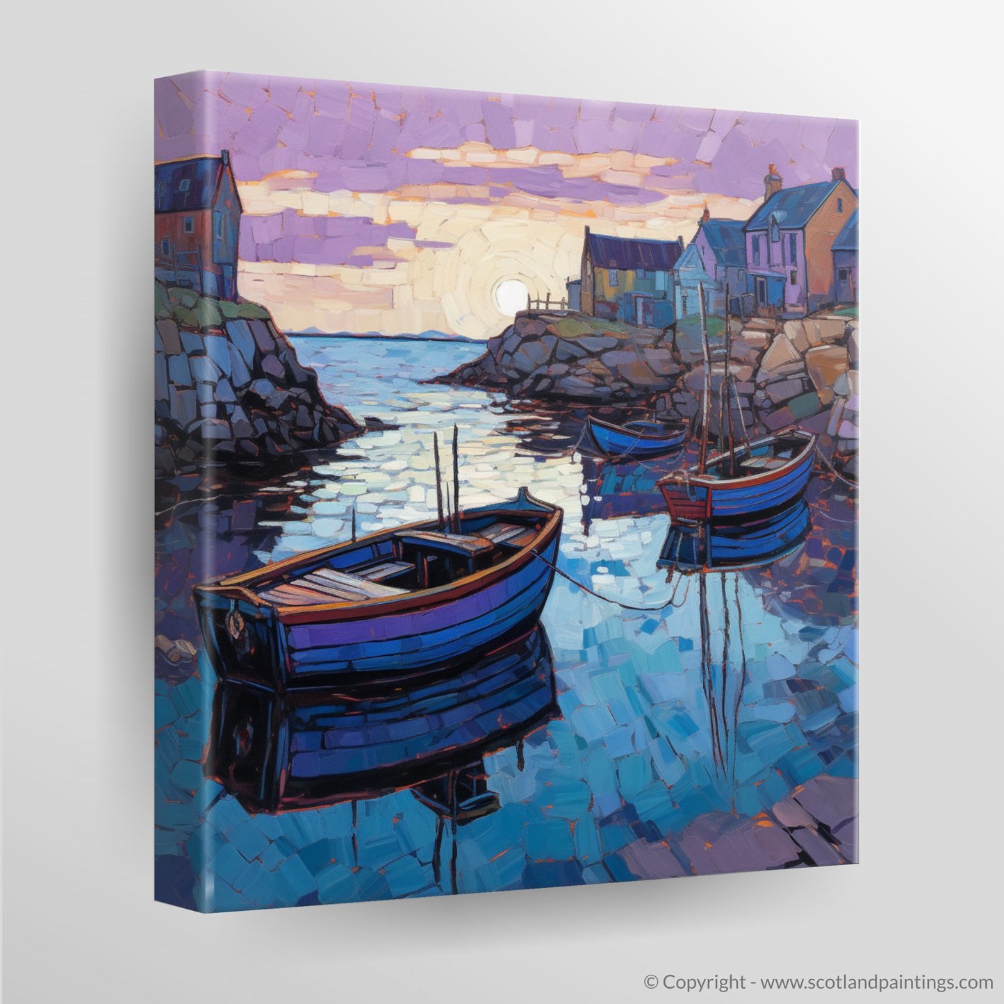 Dusk at Cove Harbour: A Modern Impressionist Escape