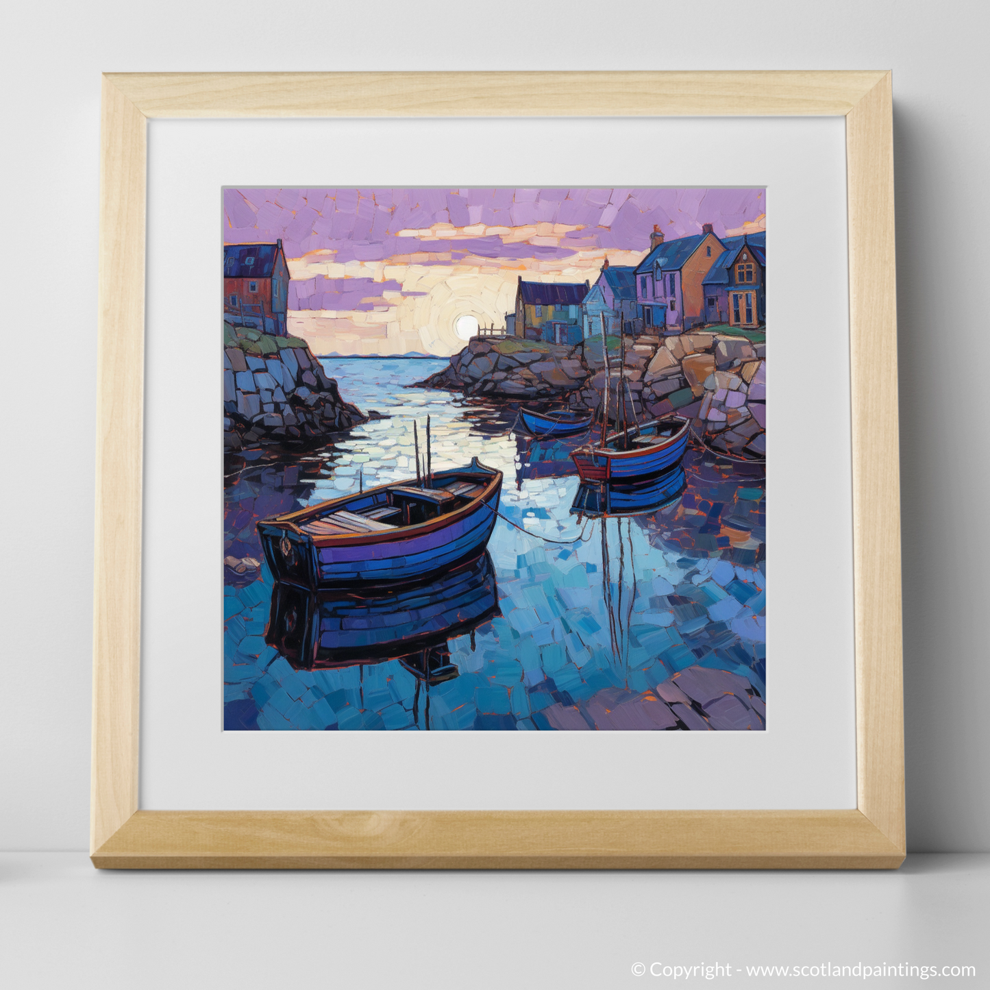 Dusk at Cove Harbour: A Modern Impressionist Escape