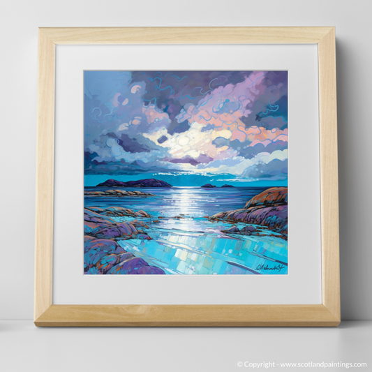 Storm's Embrace over Achmelvich Bay - A Modern Impressionist Ode