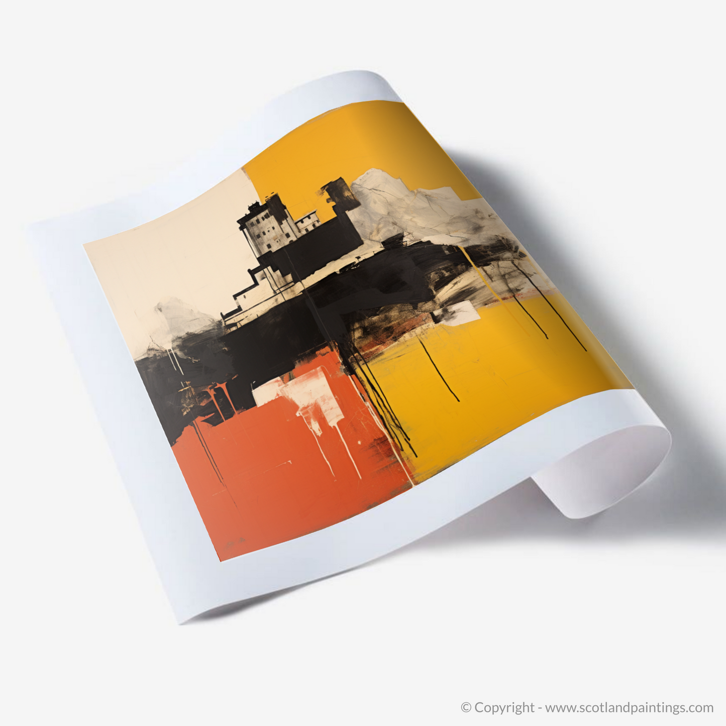 Culzean Castle Reimagined: An Abstract Expressionist Interpretation