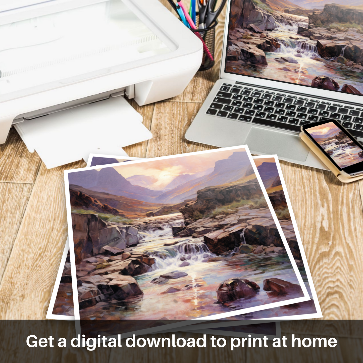 Twilight Serenade at the Isle of Skye's Fairy Pools