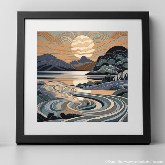 Art Nouveau Dusk at Silver Sands of Morar