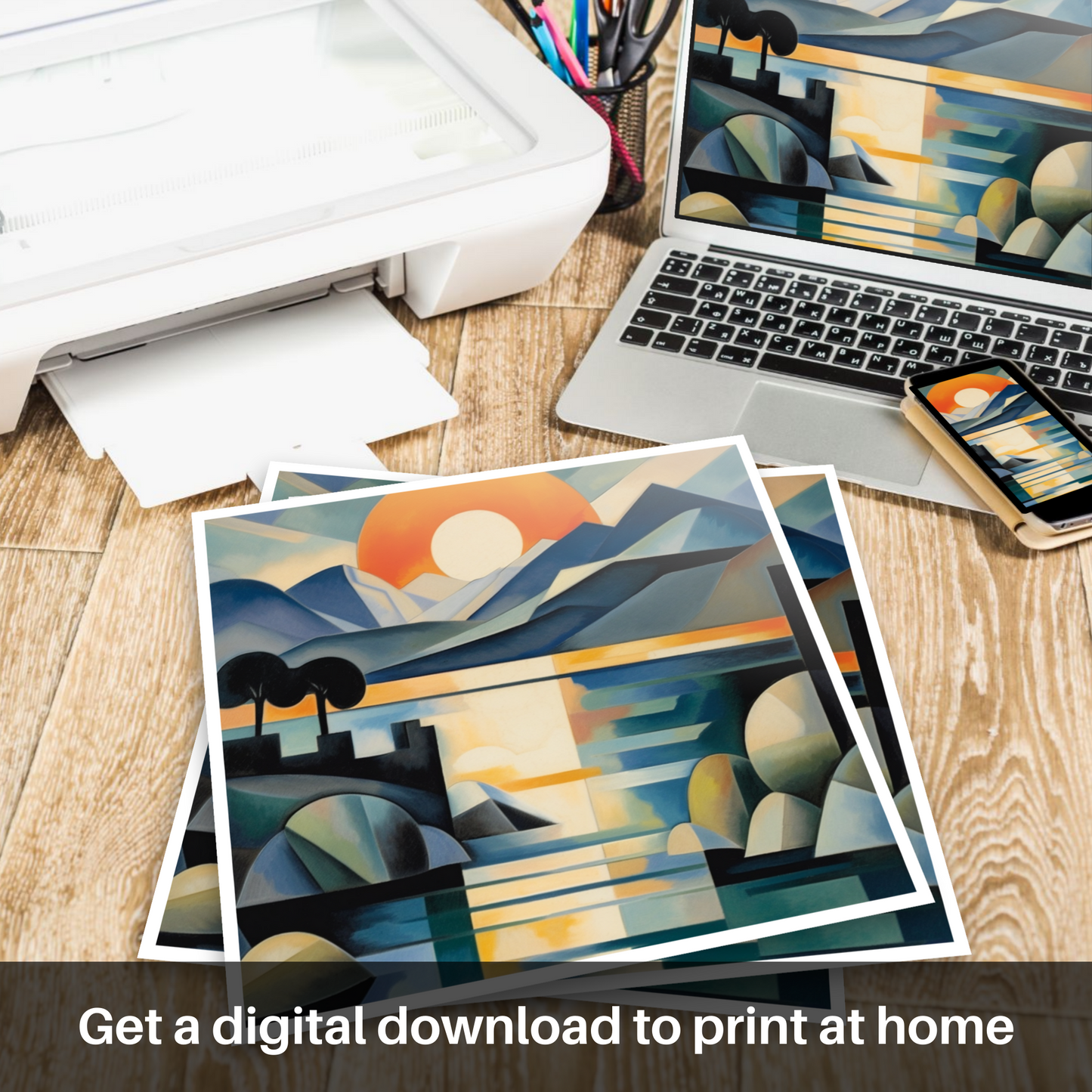 Cubist Sunset at Silver Sands of Morar