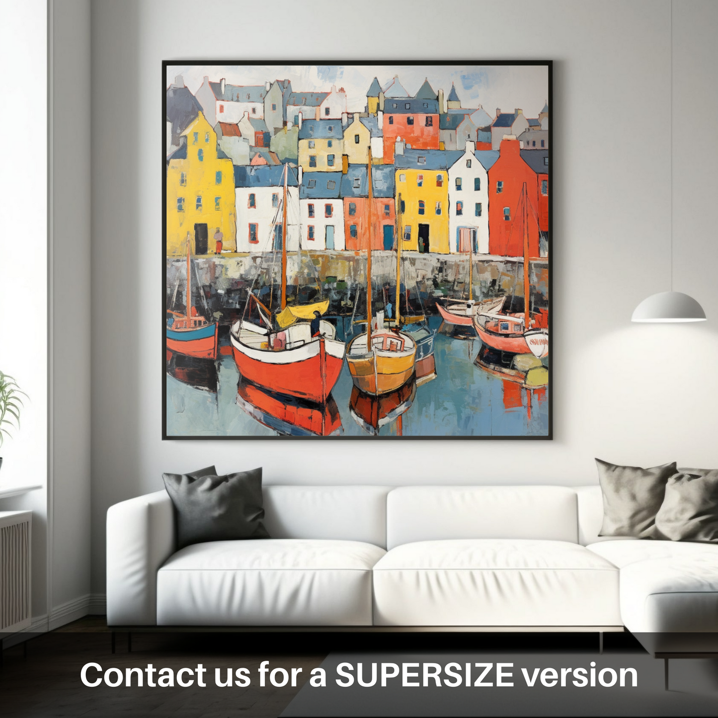 Portree Harbour Whirl: A Scottish Maritime Abstract