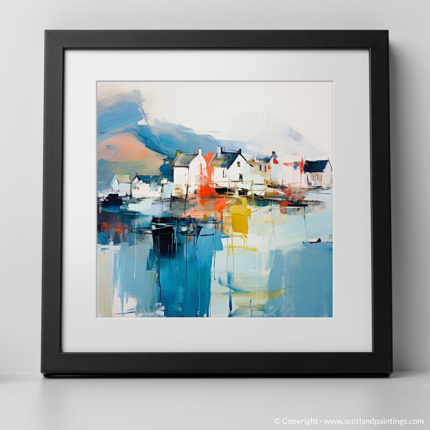 Portree Harbour Dreamscape: An Abstract Ode to Scottish Shores