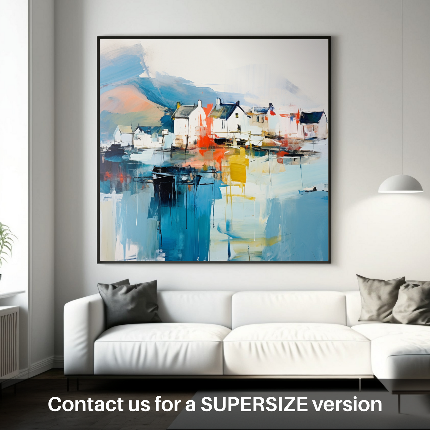 Portree Harbour Dreamscape: An Abstract Ode to Scottish Shores