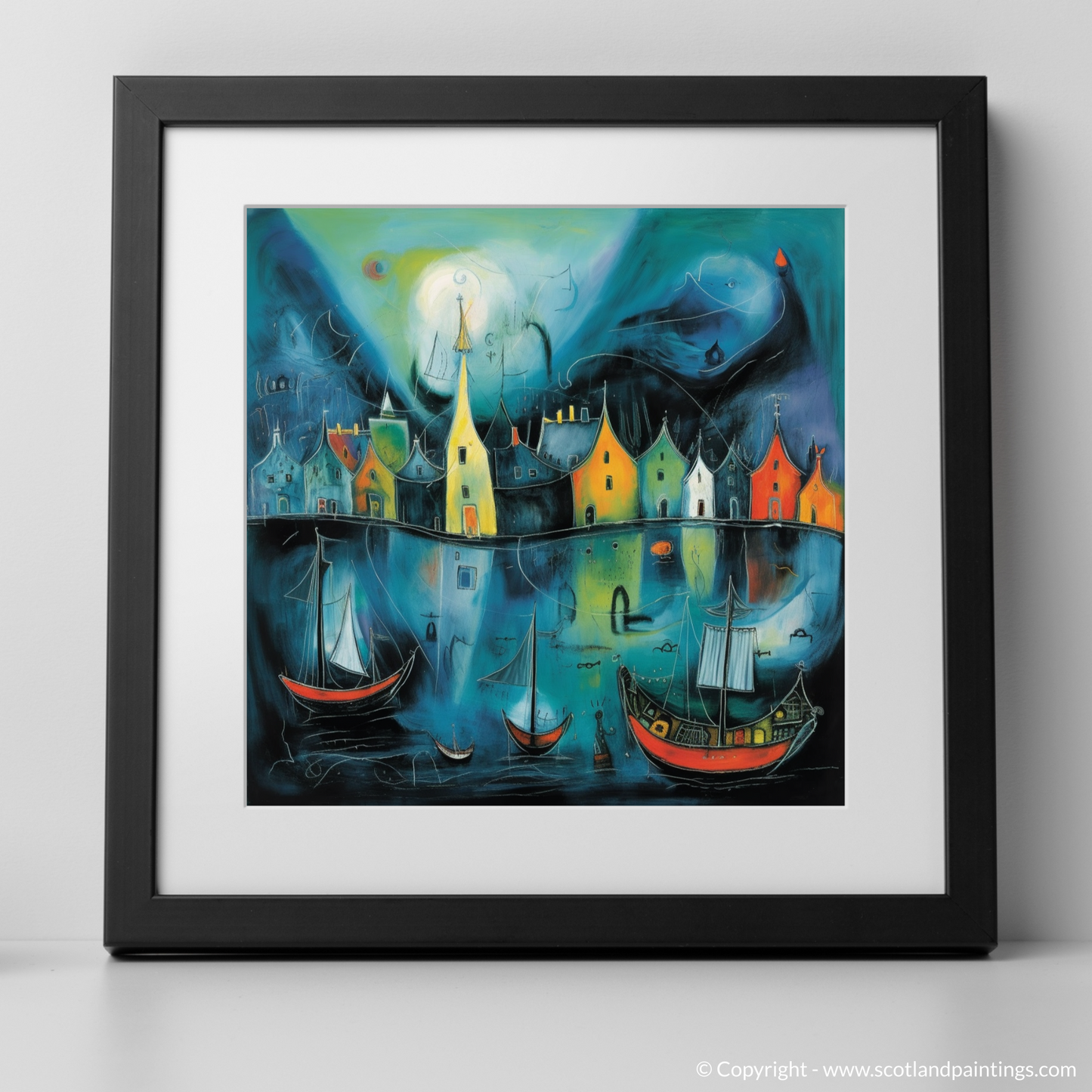 Portree Harbour Dreamscape: A Surreal Scottish Reverie