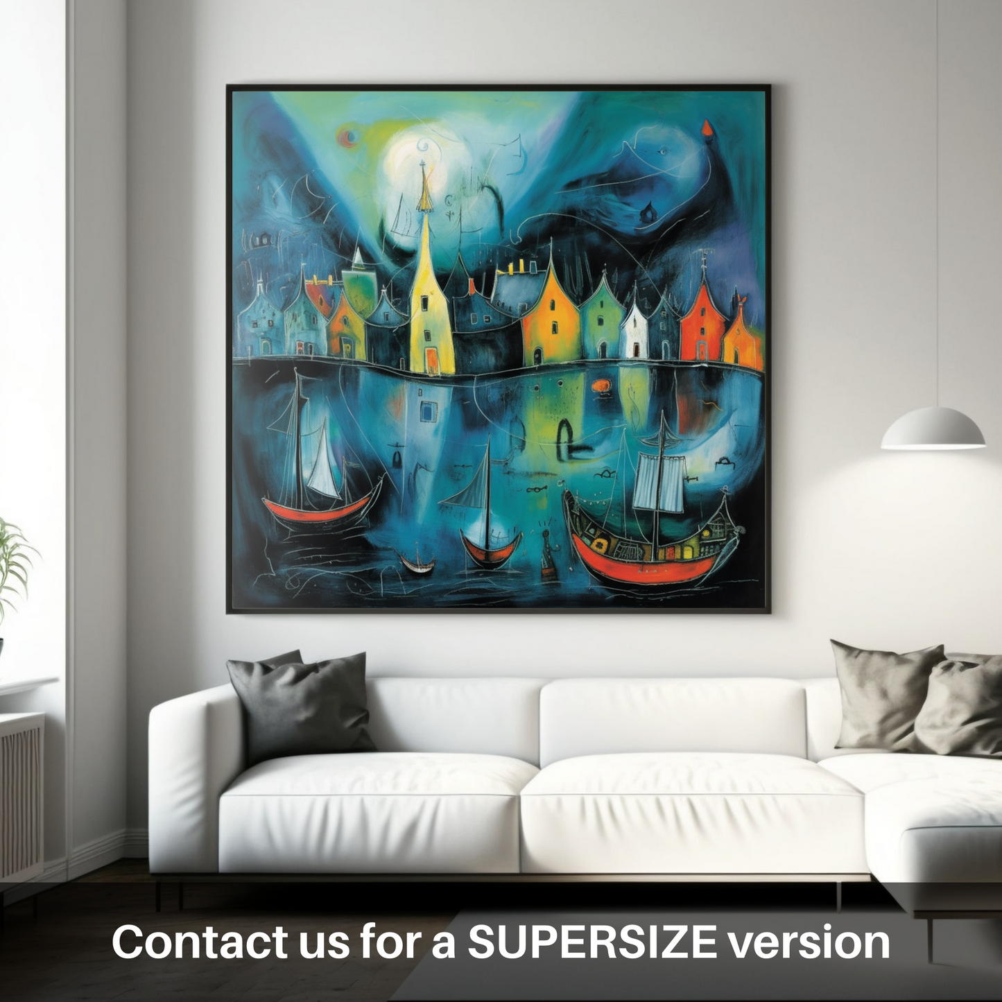 Portree Harbour Dreamscape: A Surreal Scottish Reverie