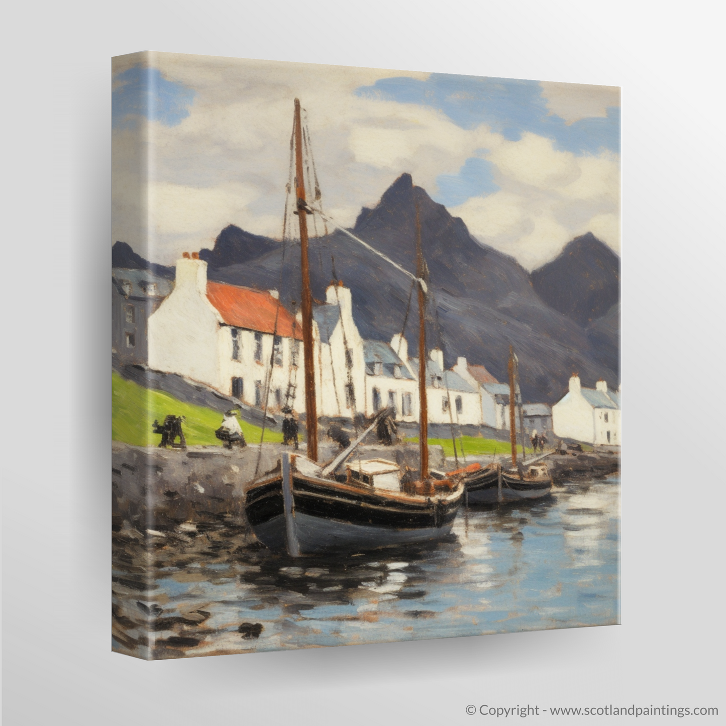 Harbour Serenity: An Impression of Portree Isle