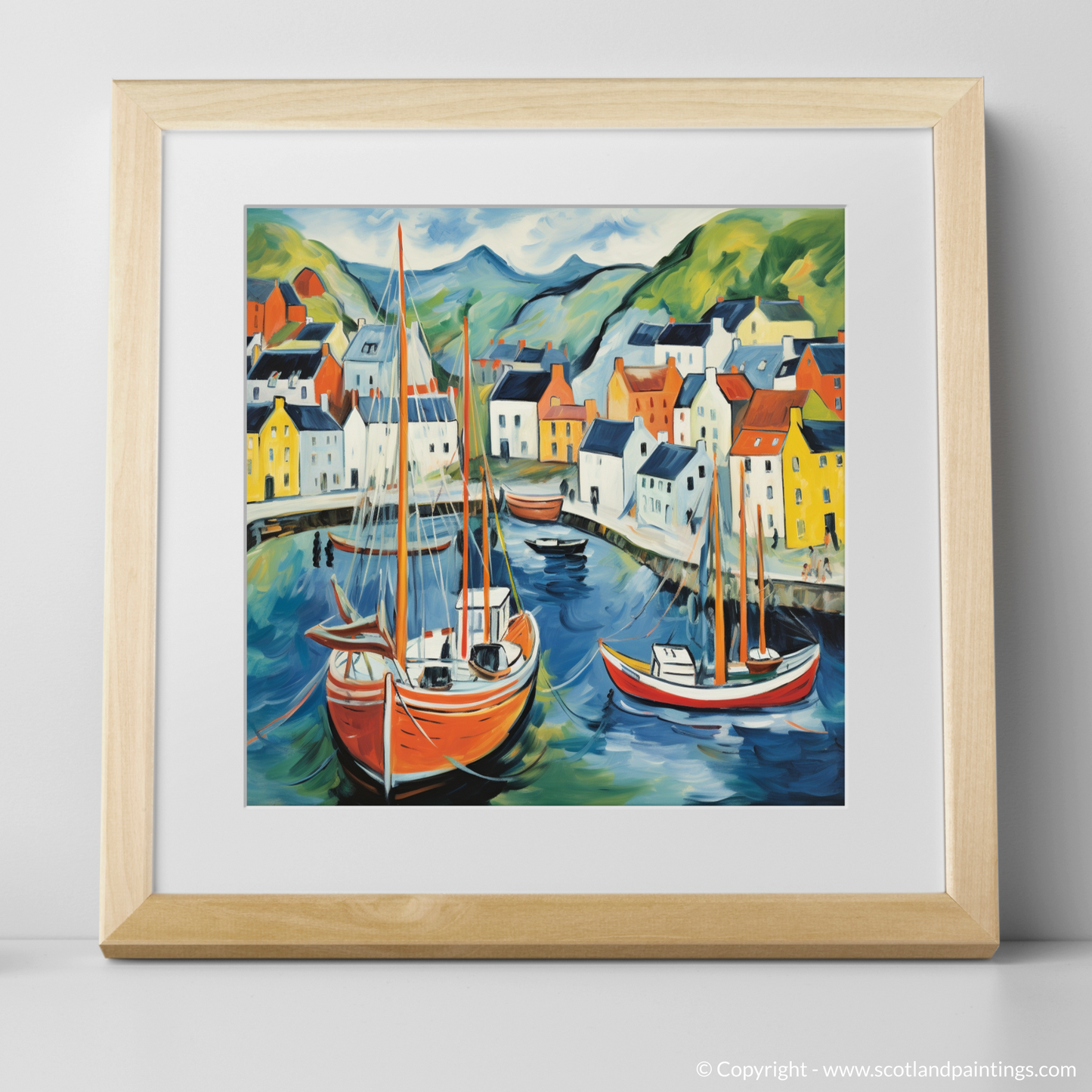 Vibrant Essence of Portree Harbour