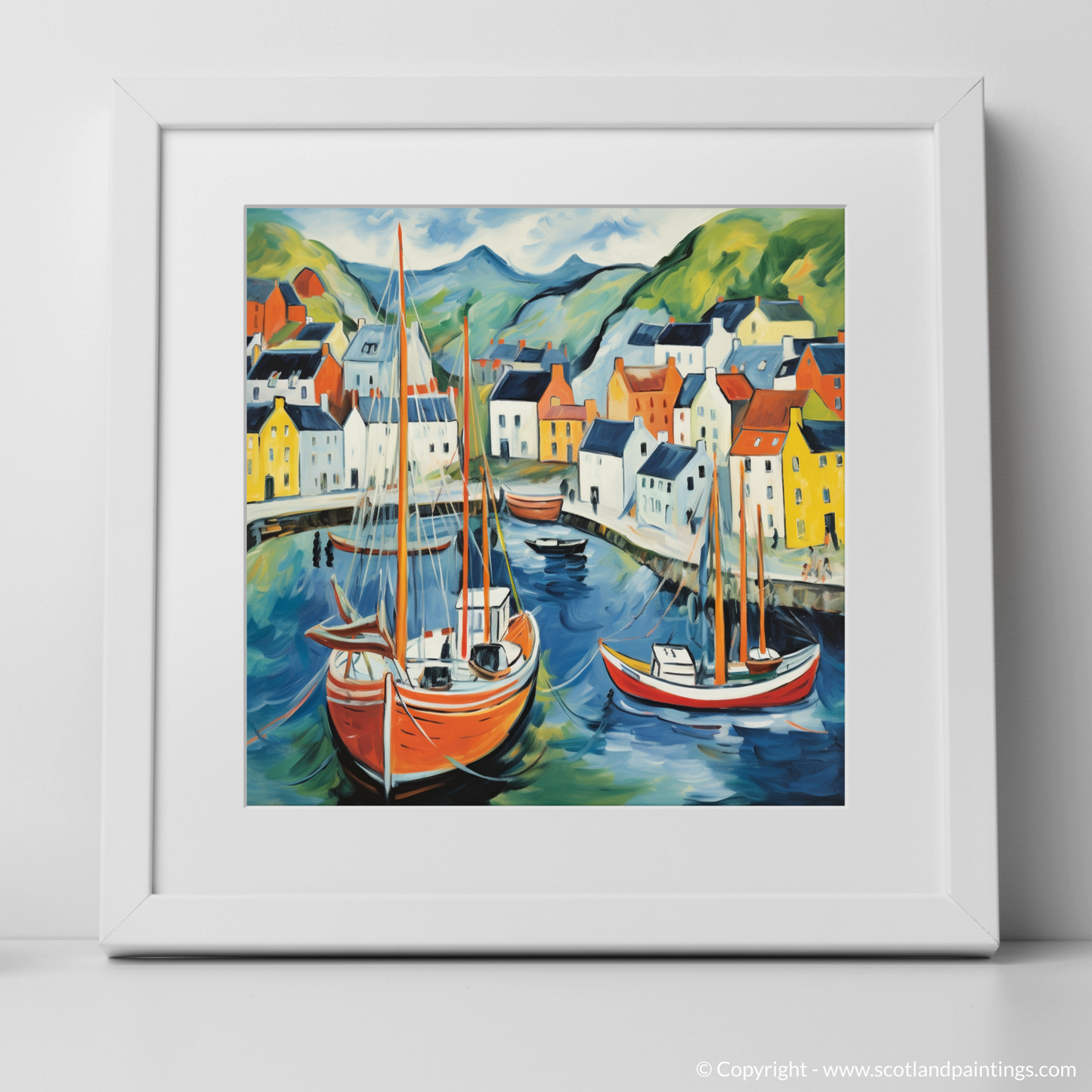 Vibrant Essence of Portree Harbour