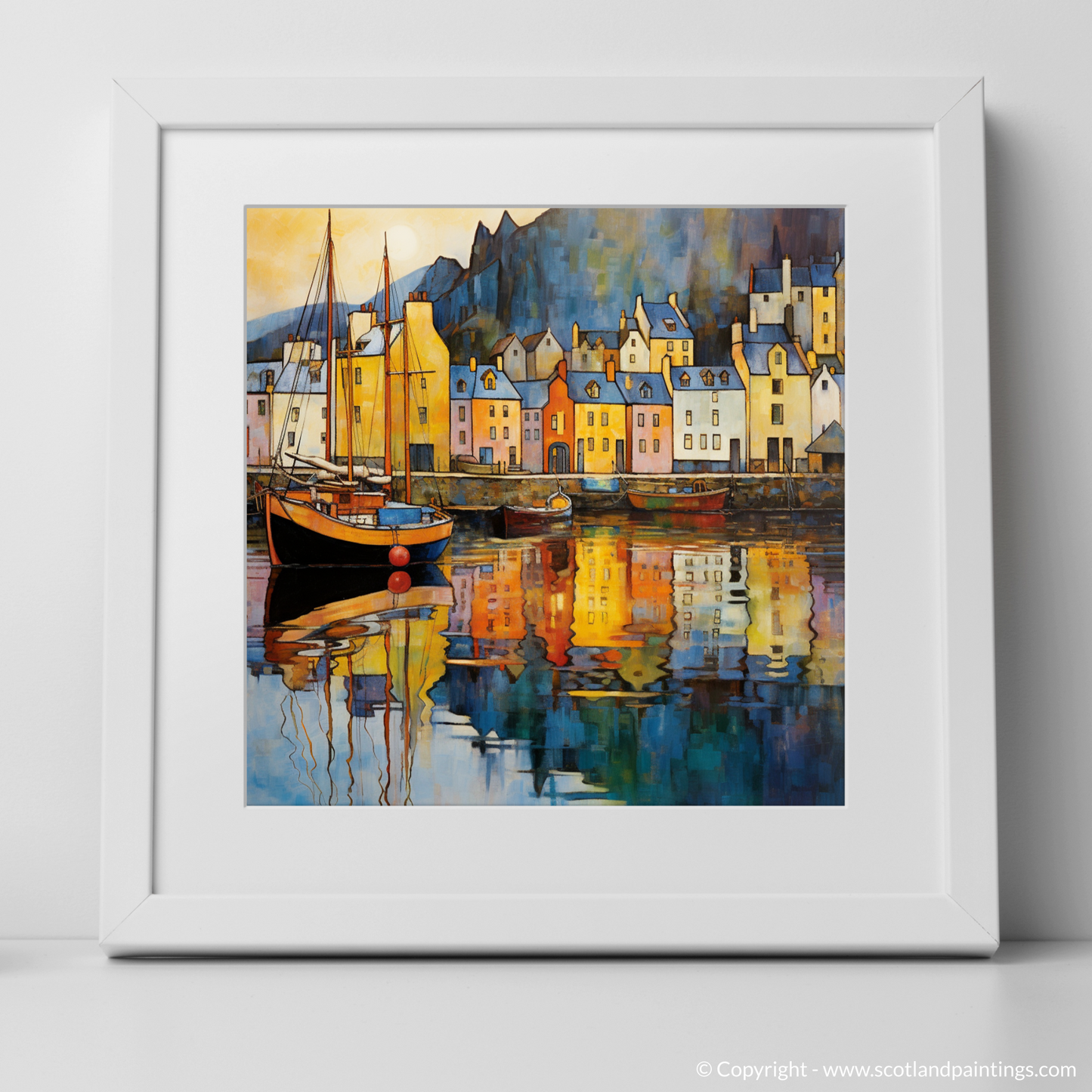 Art Nouveau Dreams of Portree Harbour