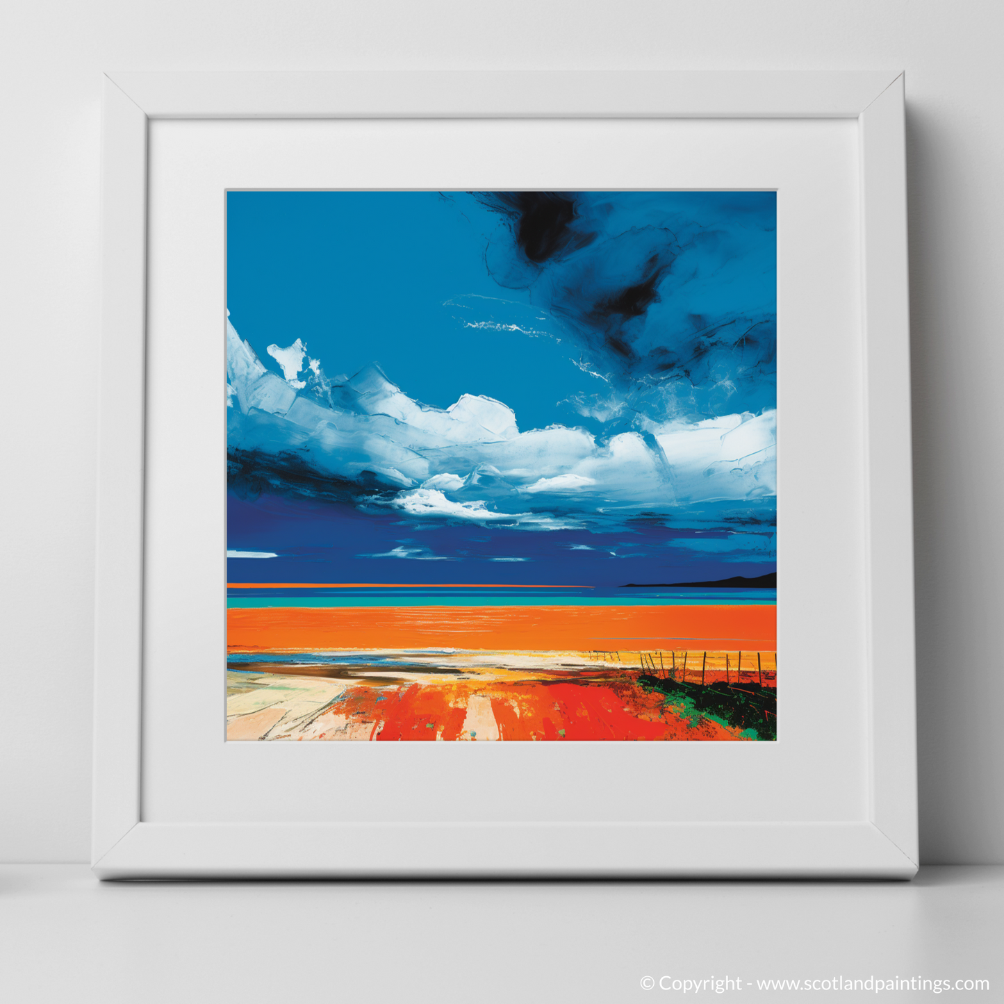 Stormy Serenade: Pop Art Ode to Nairn Beach