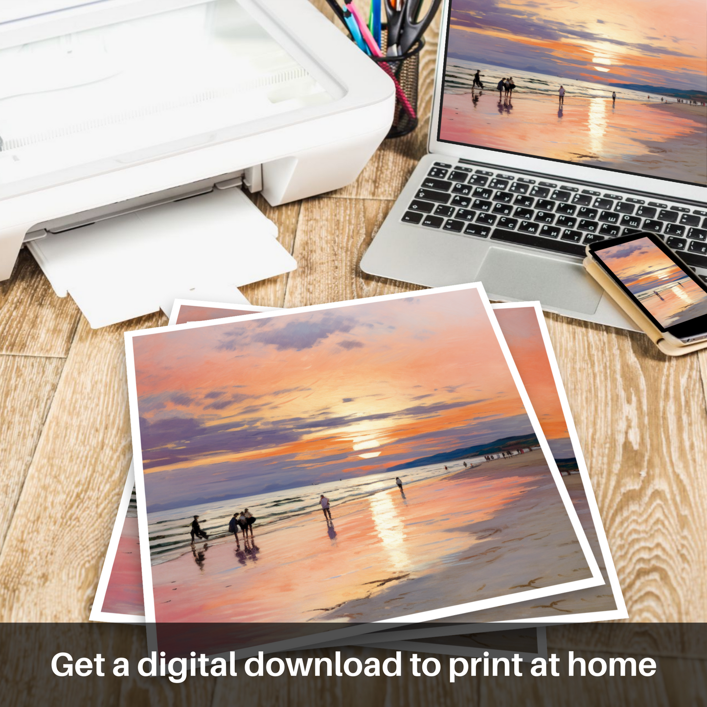 Sunset Serenade at Nairn Beach