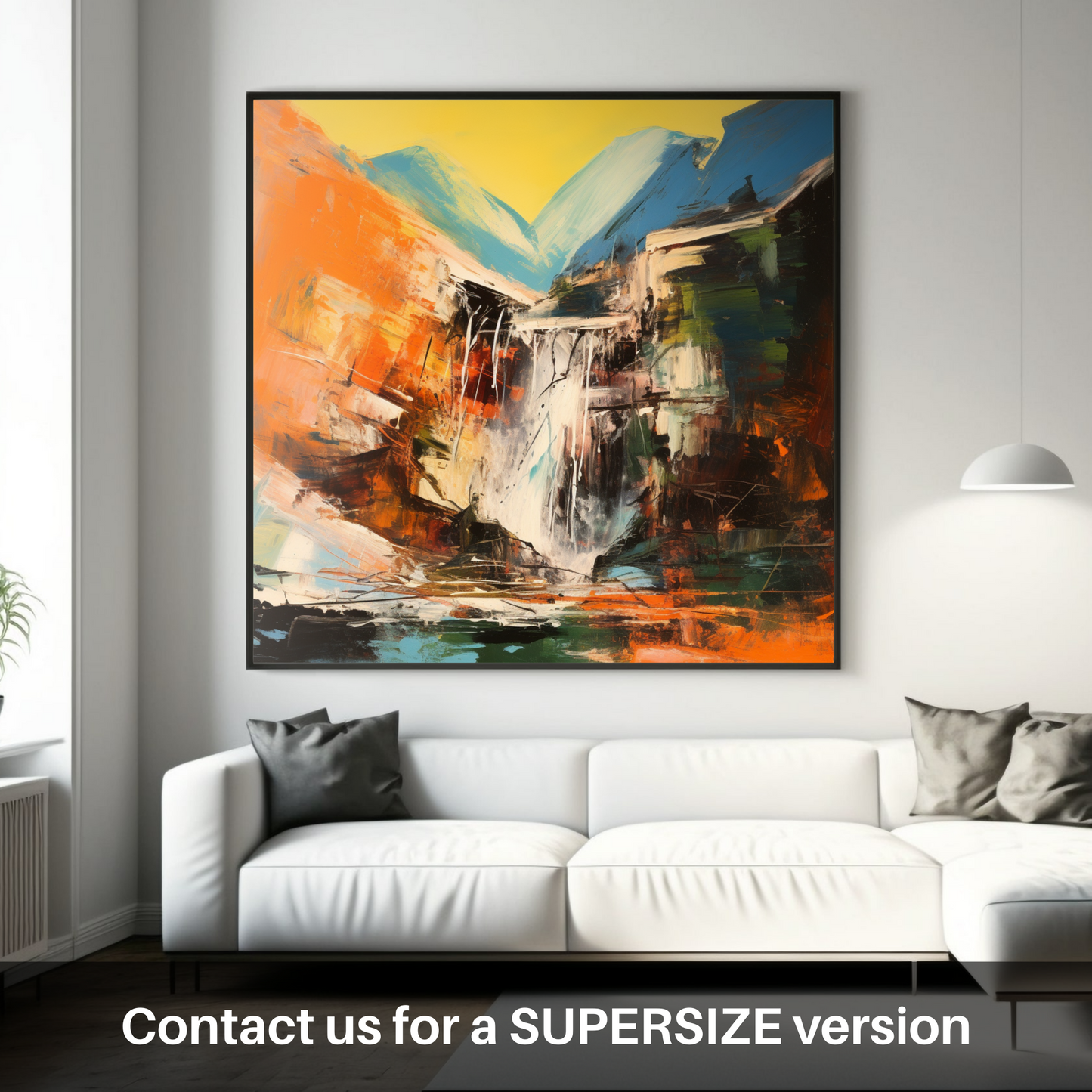 Maelstrom of Glen Nevis: An Abstract Expressionist Ode to Steall Falls