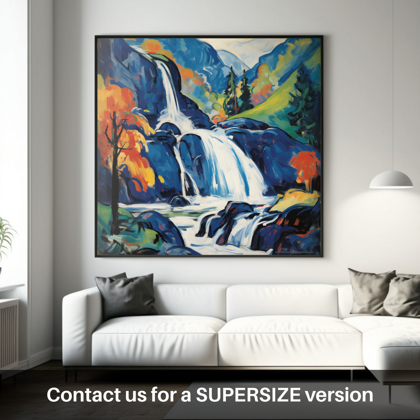 Fauvist Fervour: Steall Falls Unleashed