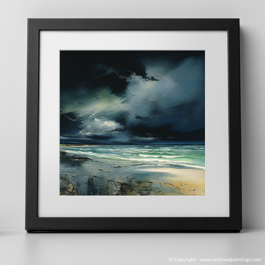 Storm's Embrace: A Surrealistic Vision of Nairn Beach