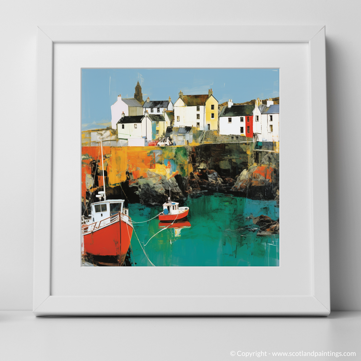 Pop Art Portpatrick: A Colourful Coastal Rendition – Scotland Paintings ...