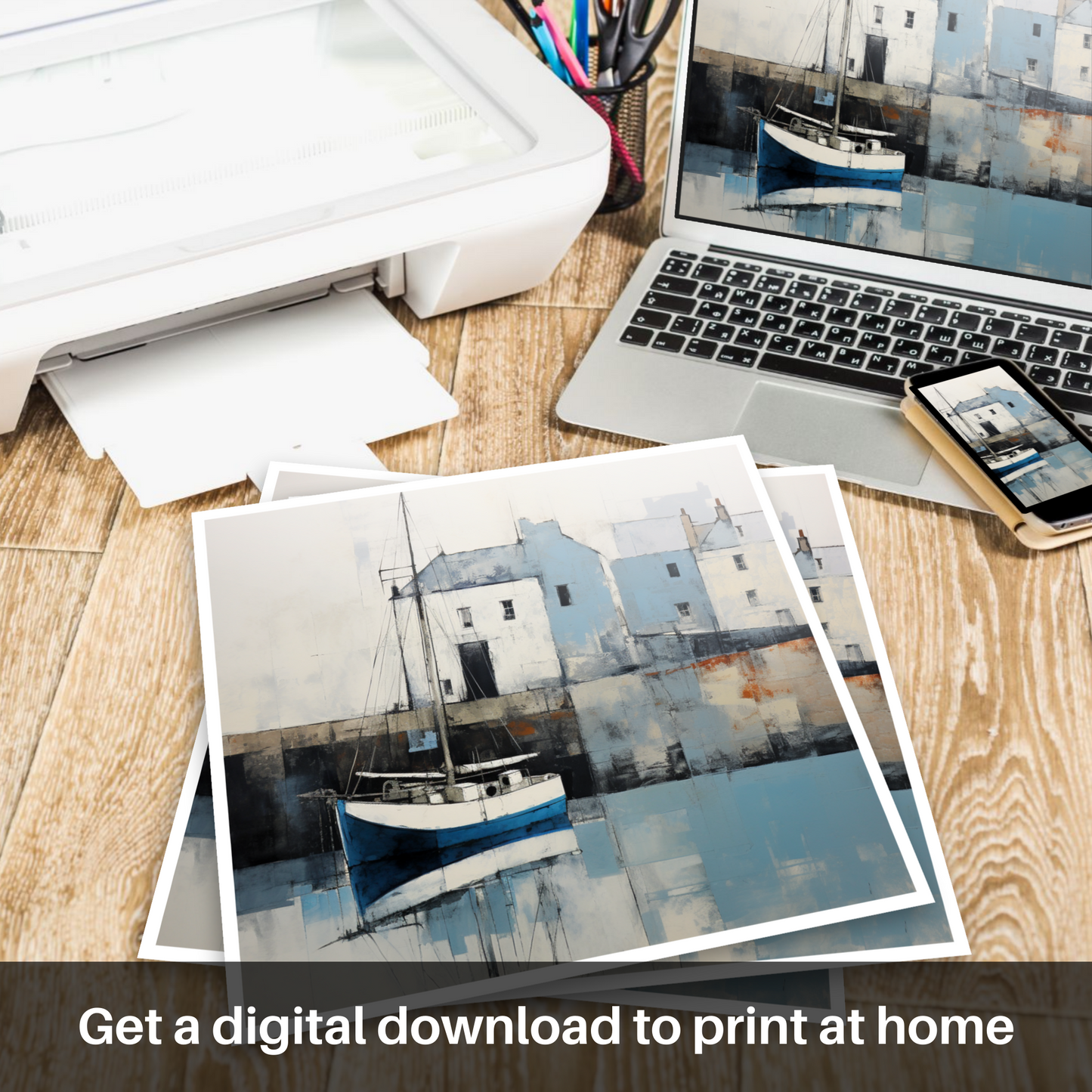 Serenity by the Sea: Charlestown Harbour in Minimalist Hues