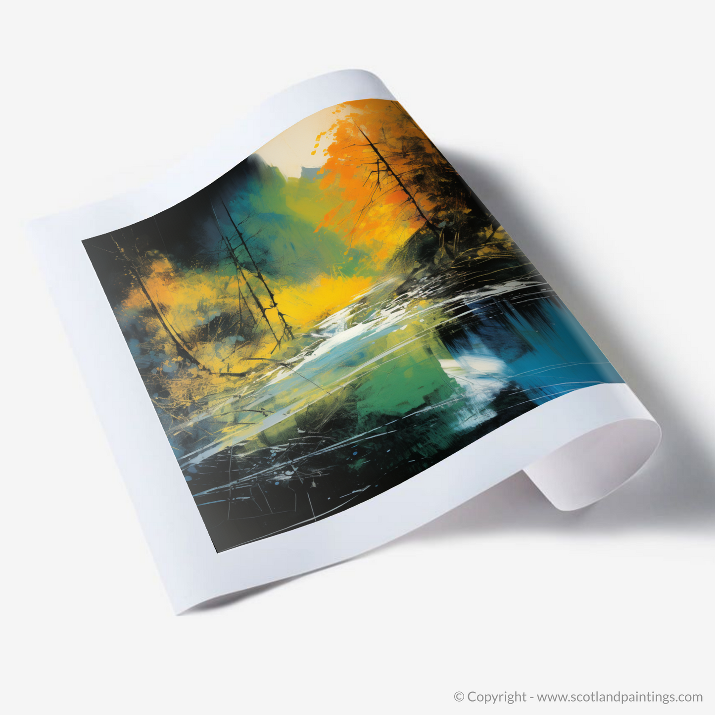 River Lyon in Vivid Abstraction