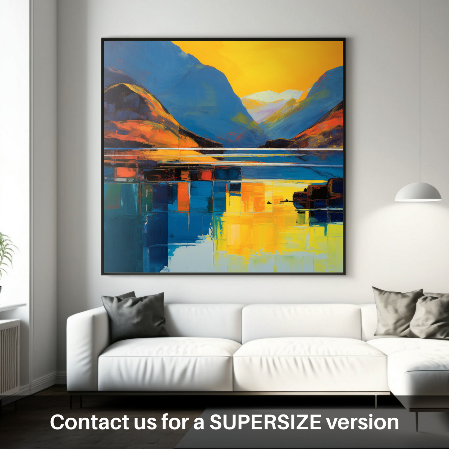 Golden Hour at Loch Coruisk: A Color Field Symphony