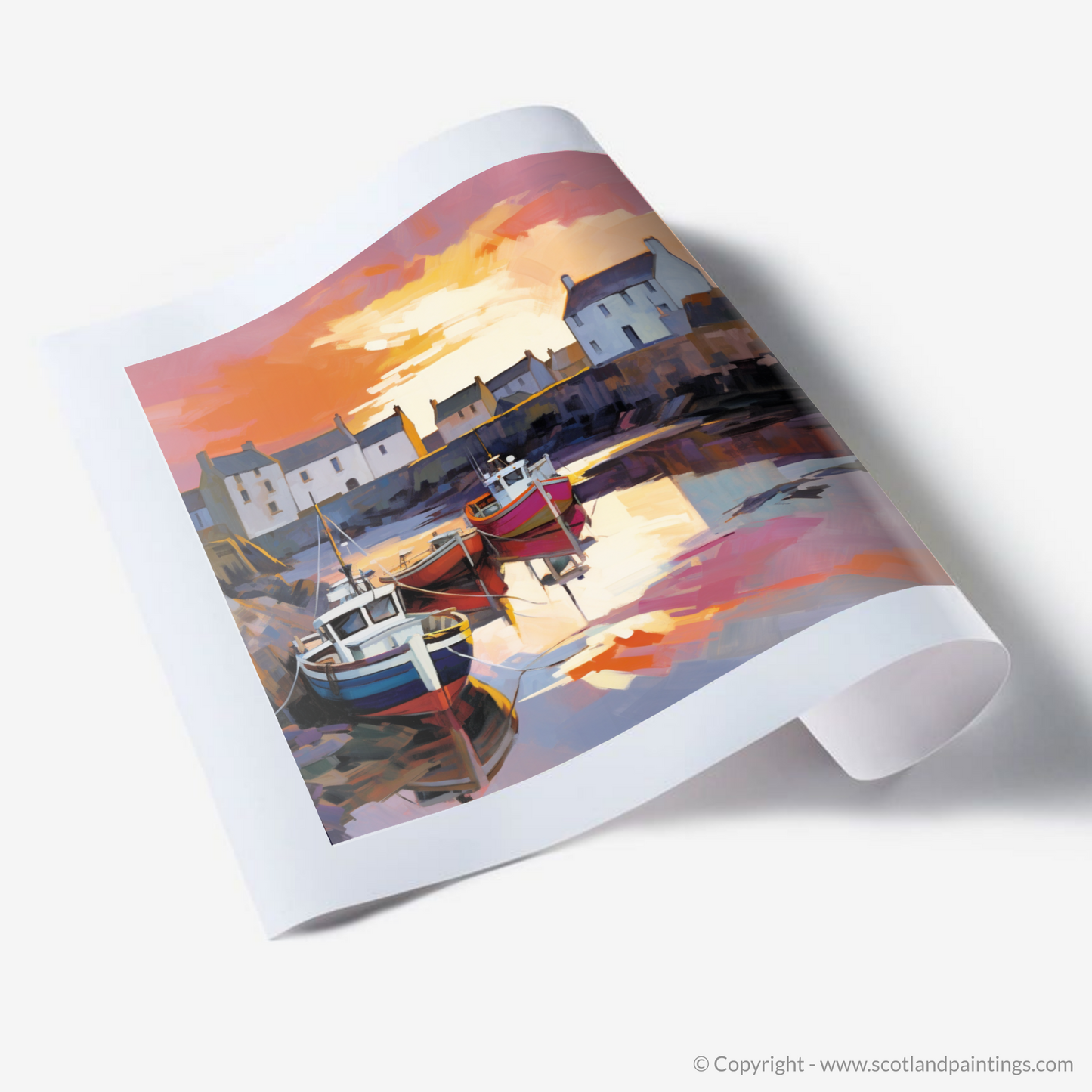 Portsoy Harbour Sunset Serenade