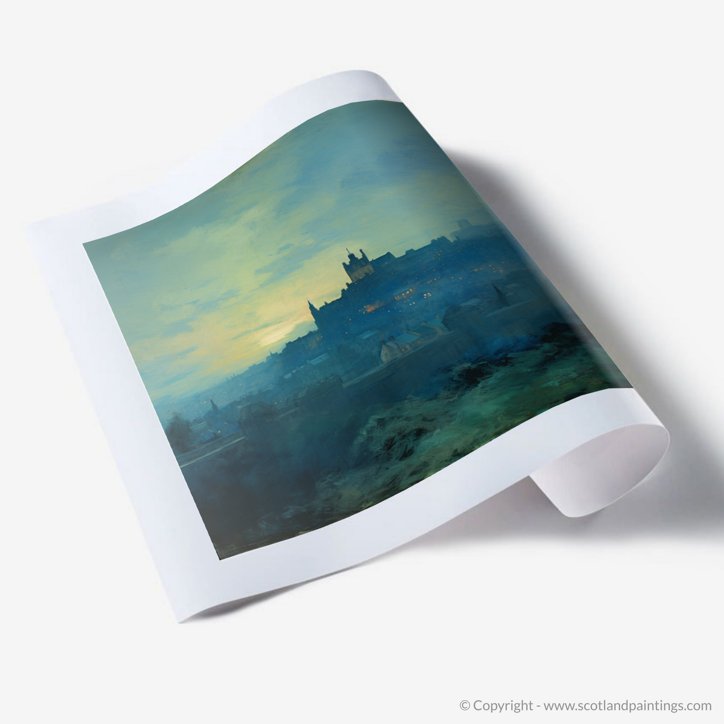 Edinburgh Dusk: An Impressionist Embrace